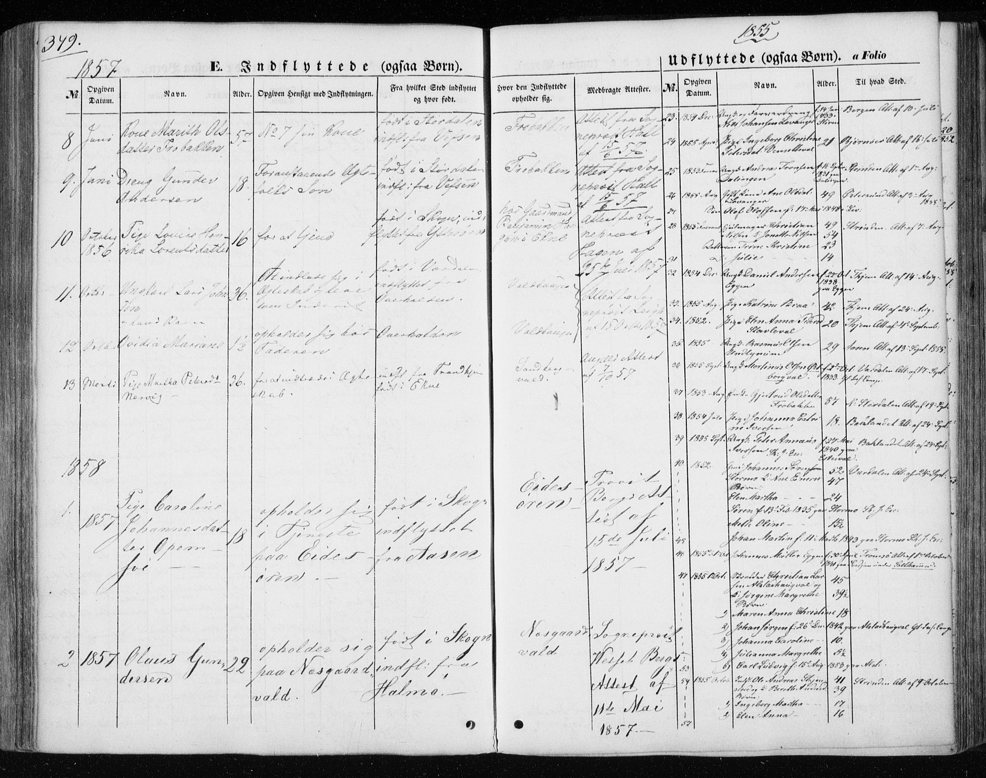 Ministerialprotokoller, klokkerbøker og fødselsregistre - Nord-Trøndelag, AV/SAT-A-1458/717/L0154: Parish register (official) no. 717A07 /1, 1850-1862, p. 379