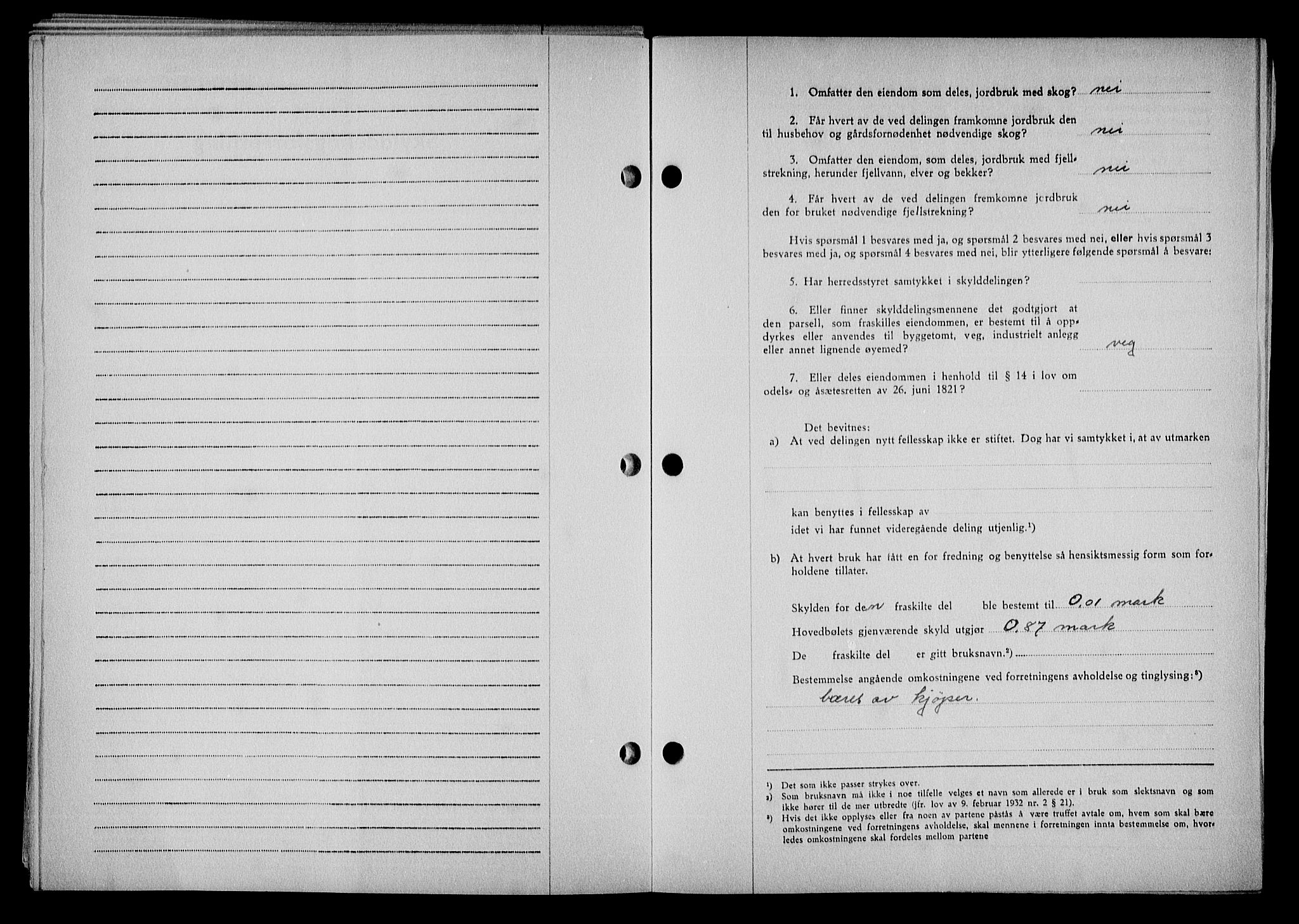 Mandal sorenskriveri, SAK/1221-0005/001/G/Gb/Gba/L0087: Mortgage book no. A-24, 1953-1953, Diary no: : 1094/1953