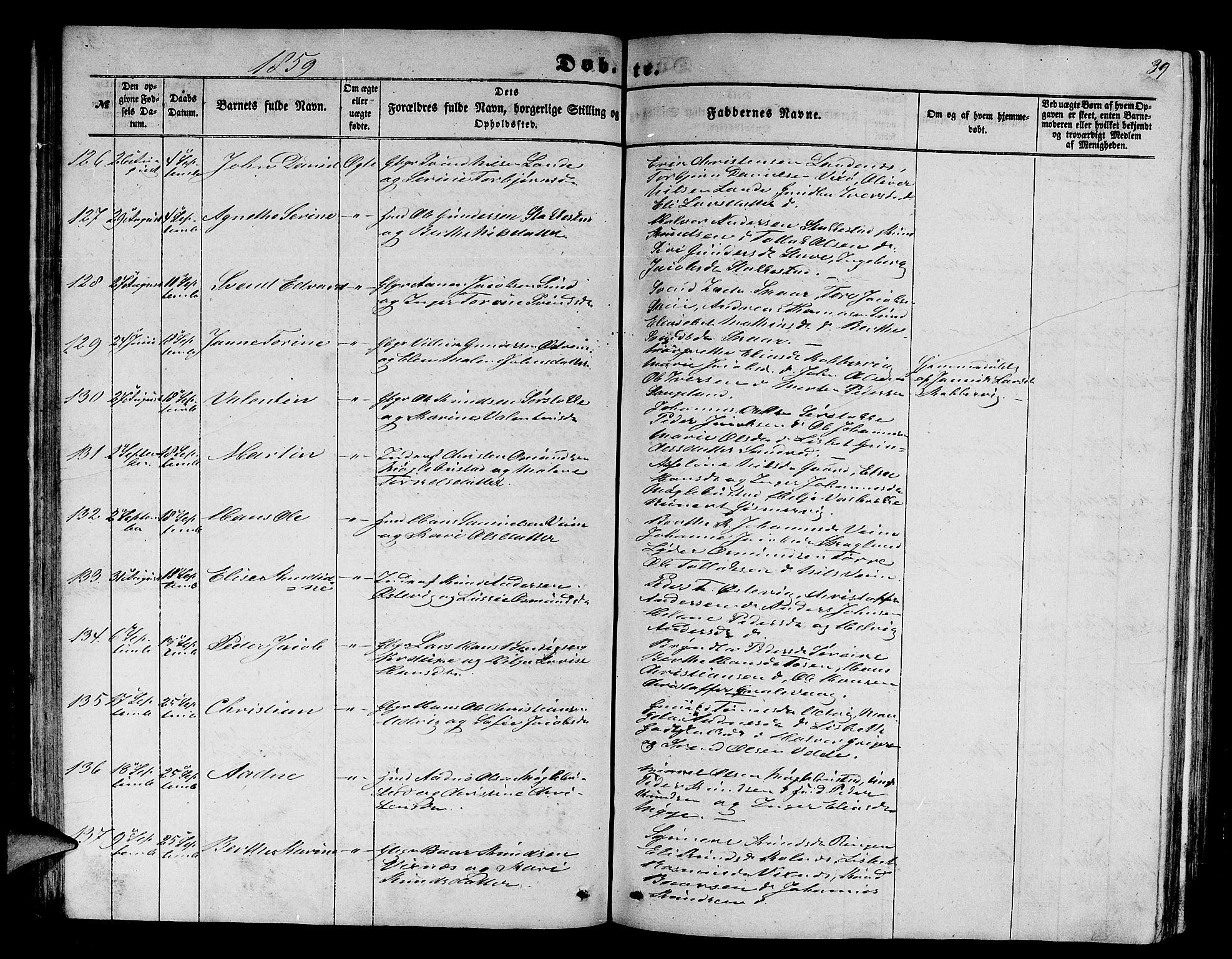 Avaldsnes sokneprestkontor, AV/SAST-A -101851/H/Ha/Hab/L0003: Parish register (copy) no. B 3, 1857-1871, p. 39