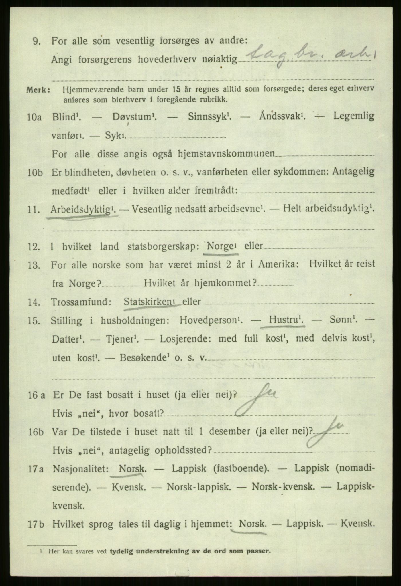 SATØ, 1920 census for Nordreisa, 1920, p. 3234