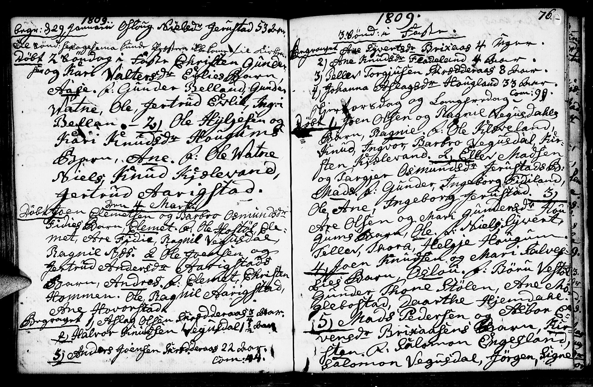 Herefoss sokneprestkontor, AV/SAK-1111-0019/F/Fa/Fab/L0002: Parish register (official) no. A 2, 1780-1816, p. 76