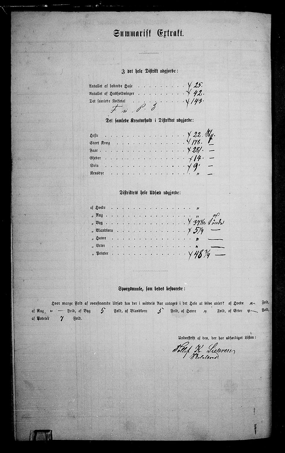 RA, 1865 census for Øystre Slidre, 1865, p. 69