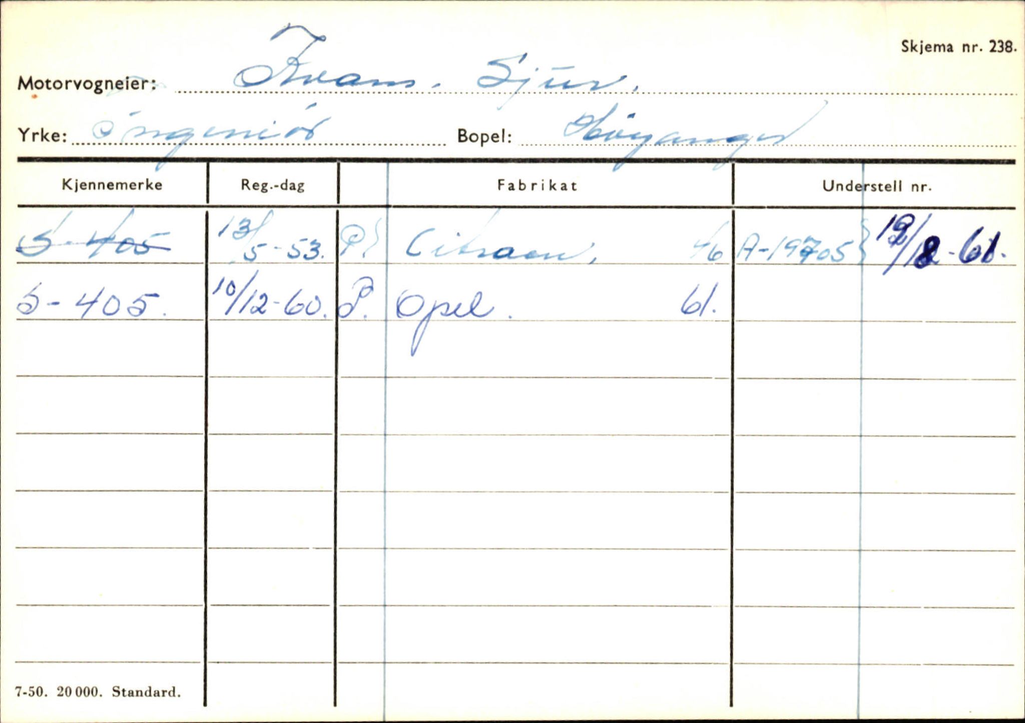 Statens vegvesen, Sogn og Fjordane vegkontor, AV/SAB-A-5301/4/F/L0130: Eigarregister Eid T-Å. Høyanger A-O, 1945-1975, p. 1846