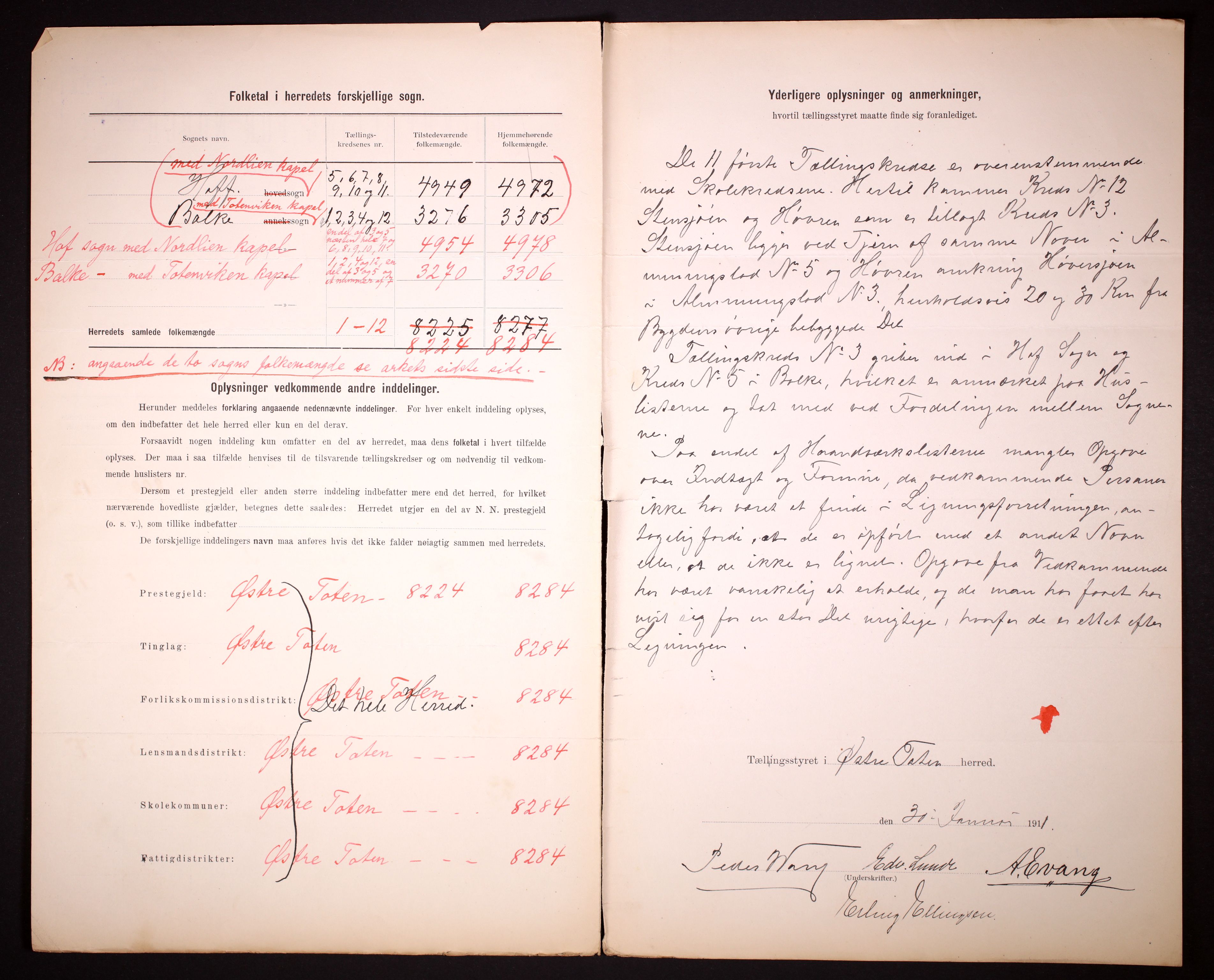 RA, 1910 census for Østre Toten, 1910, p. 3