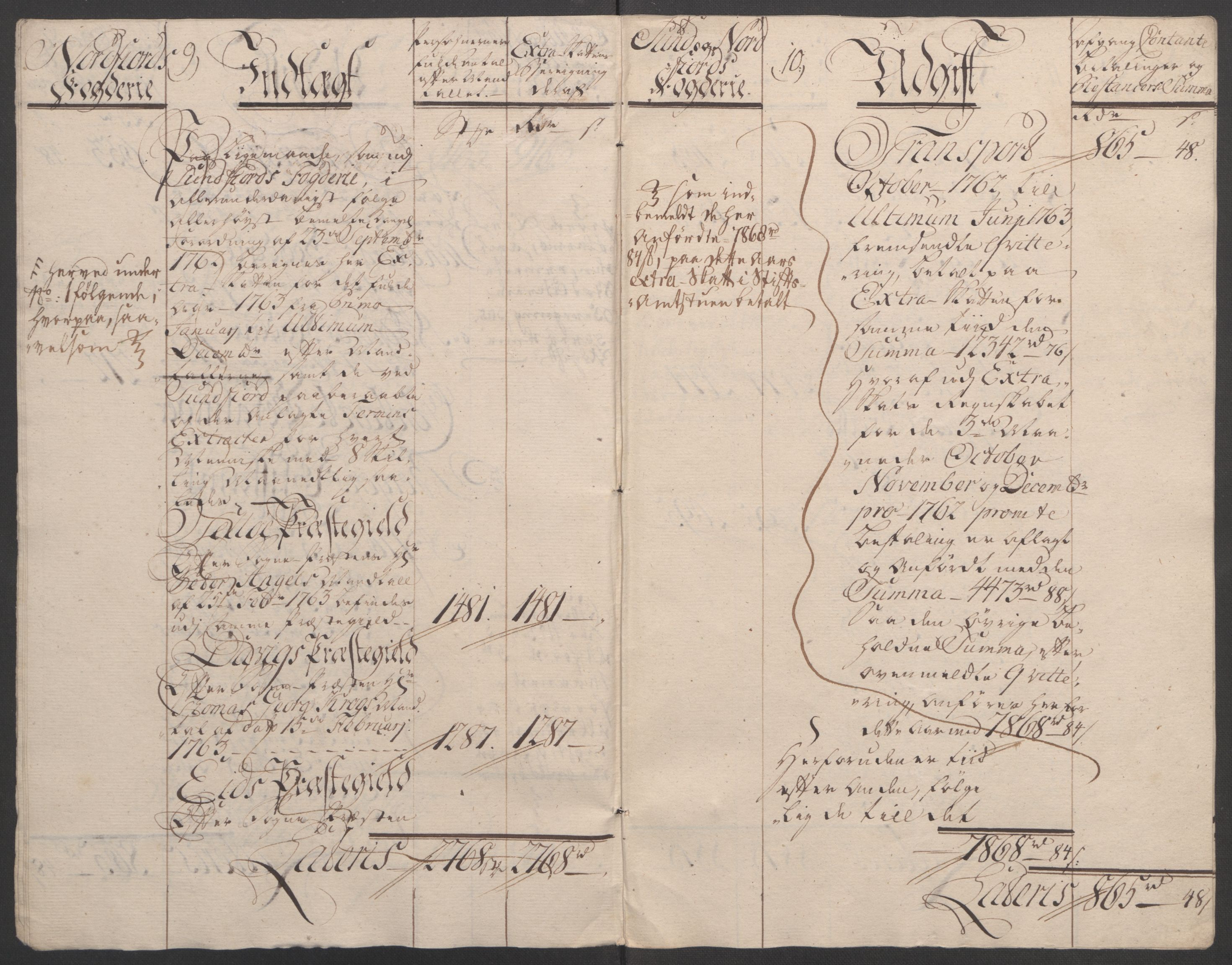 Rentekammeret inntil 1814, Reviderte regnskaper, Fogderegnskap, AV/RA-EA-4092/R53/L3550: Ekstraskatten Sunn- og Nordfjord, 1762-1771, p. 35