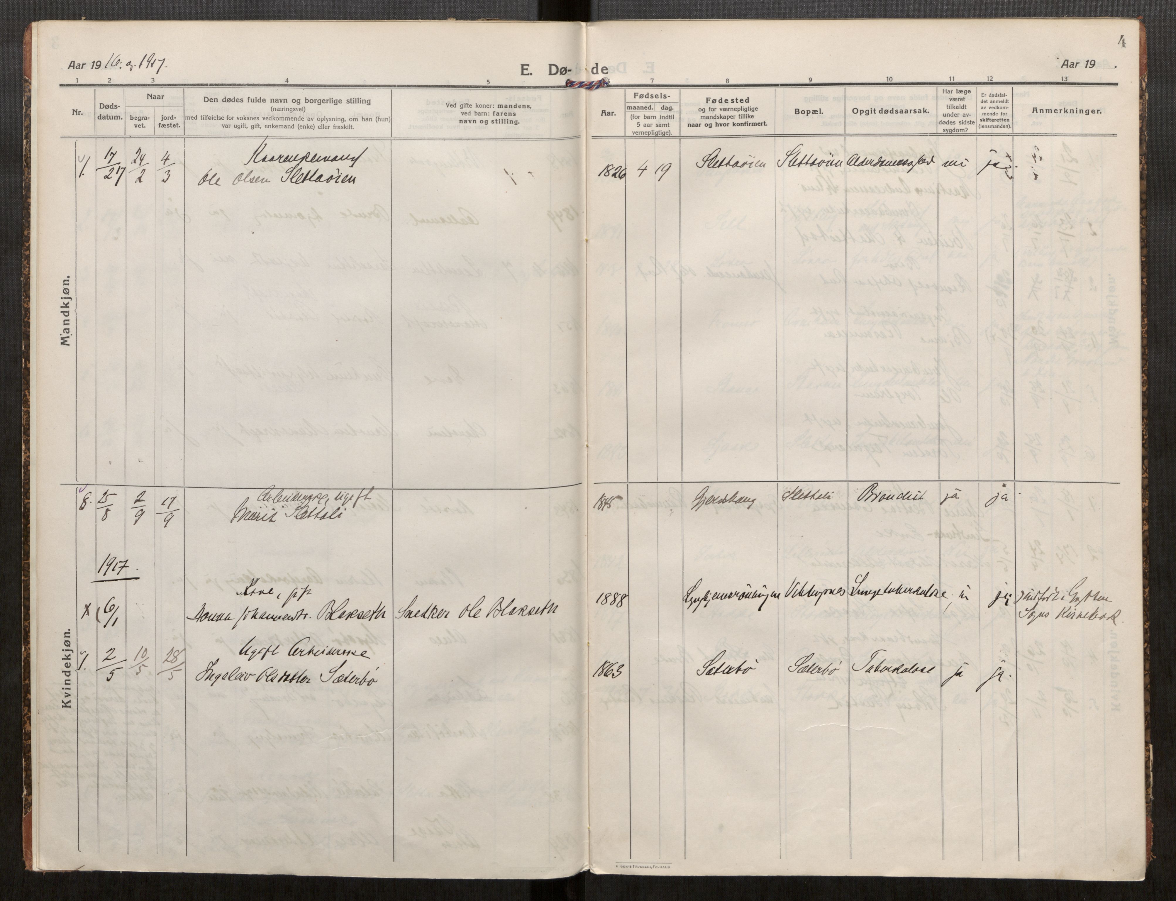 Ministerialprotokoller, klokkerbøker og fødselsregistre - Møre og Romsdal, SAT/A-1454/546/L0600: Parish register (official) no. 546A05, 1915-1920, p. 4