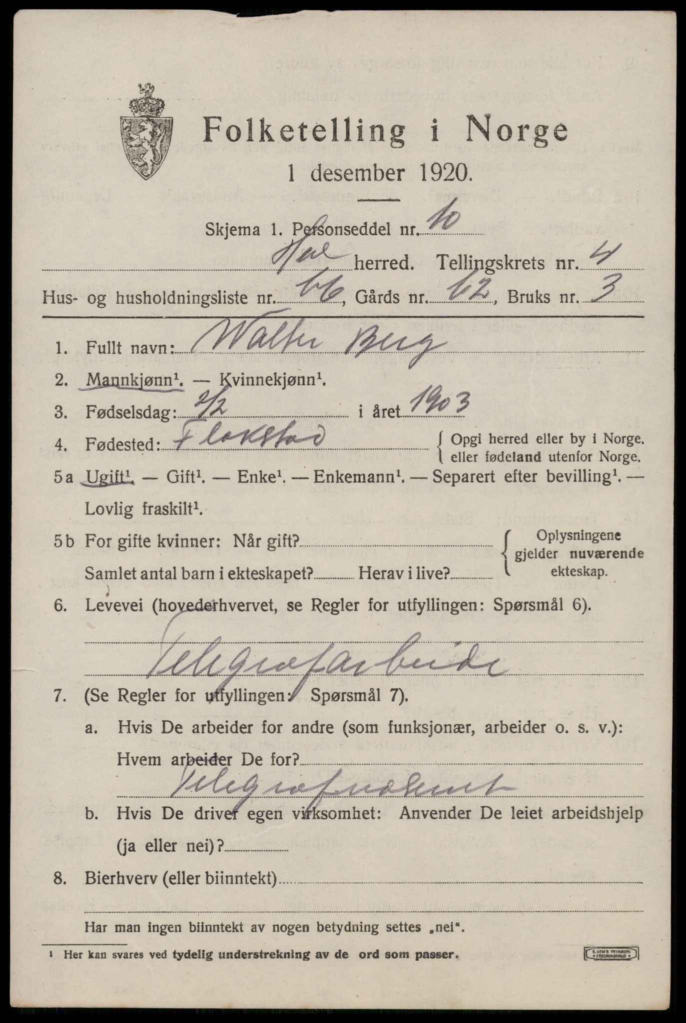 SAT, 1920 census for Hol, 1920, p. 3879