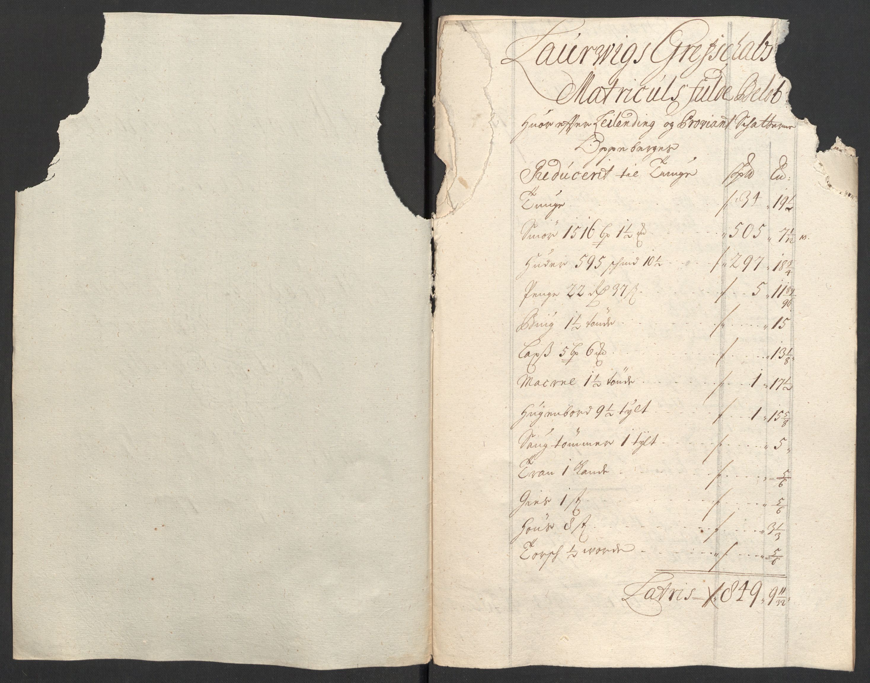 Rentekammeret inntil 1814, Reviderte regnskaper, Fogderegnskap, AV/RA-EA-4092/R33/L1978: Fogderegnskap Larvik grevskap, 1704-1705, p. 142