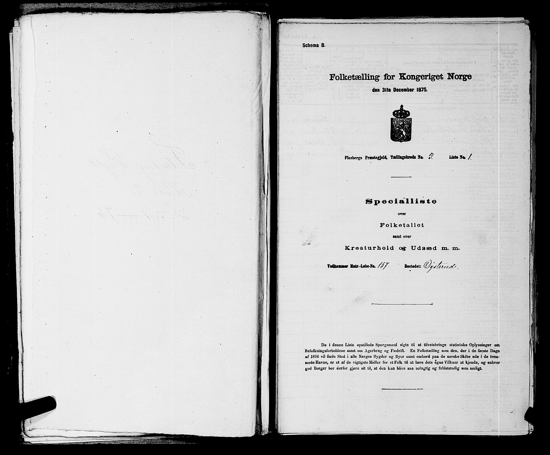 SAKO, 1875 census for 0631P Flesberg, 1875, p. 532