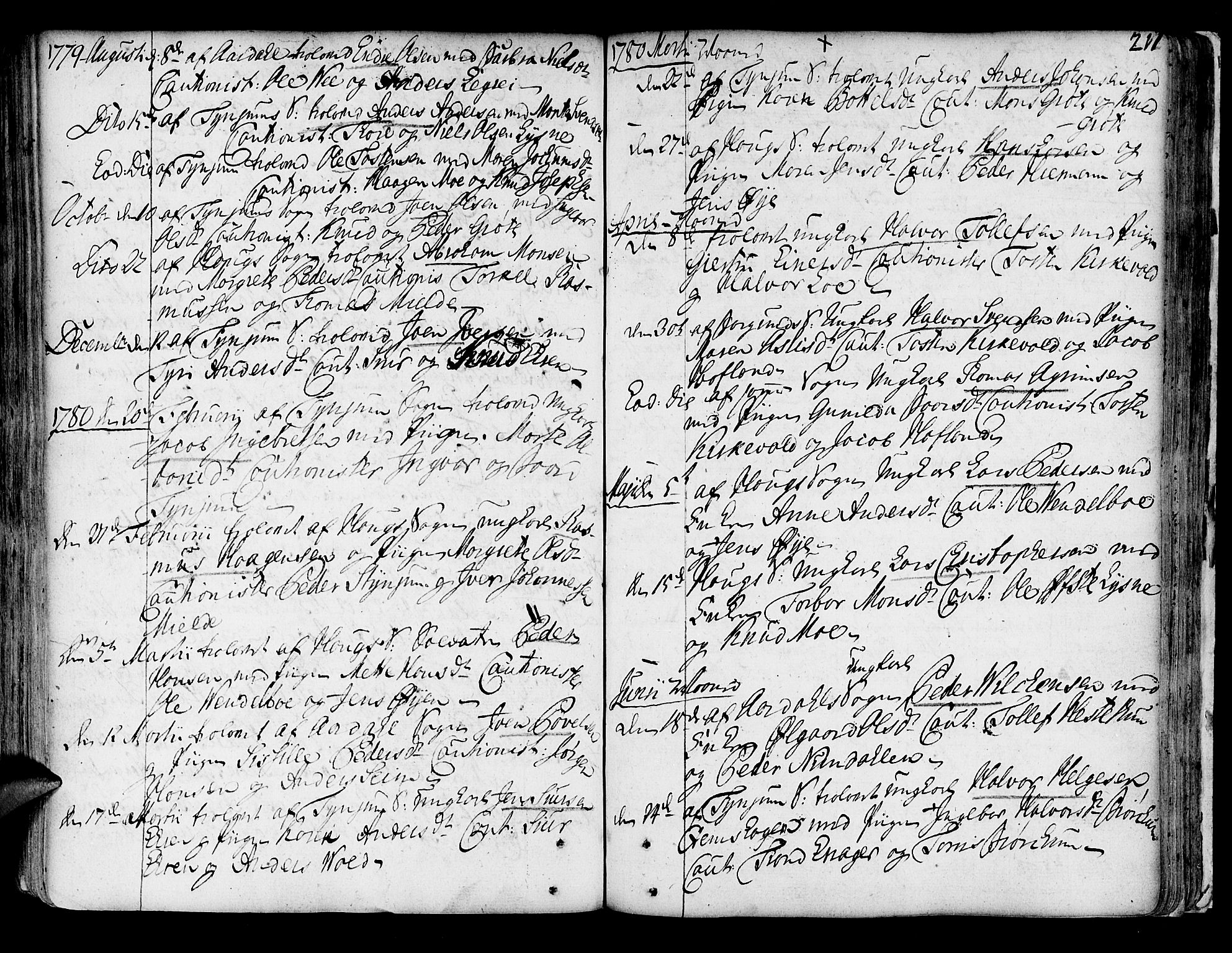 Lærdal sokneprestembete, SAB/A-81201: Parish register (official) no. A 2, 1752-1782, p. 211