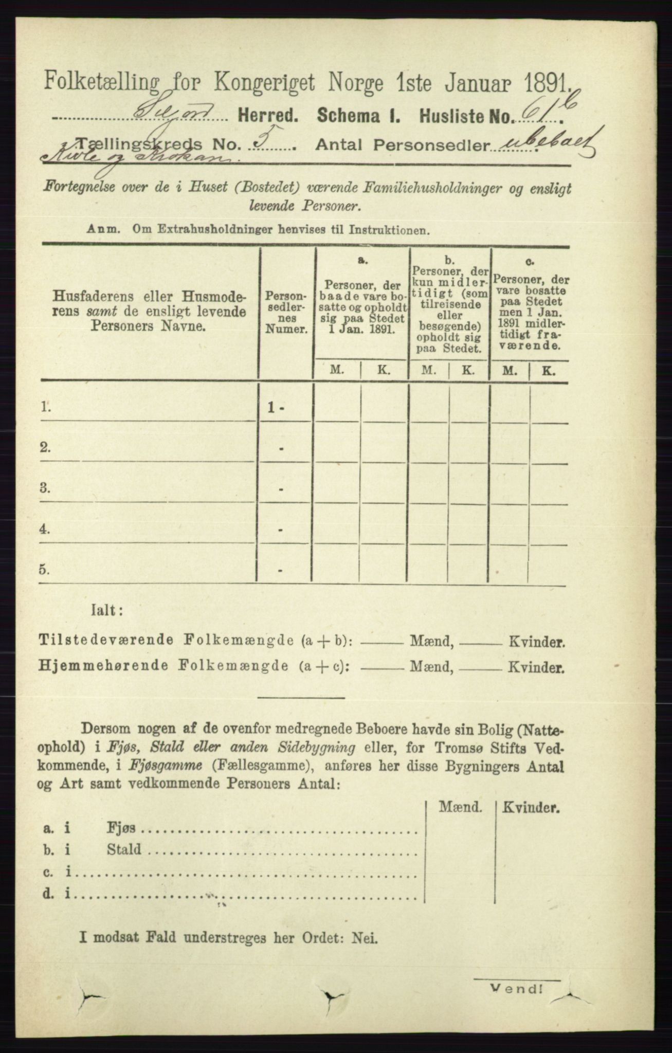 RA, 1891 census for 0828 Seljord, 1891, p. 1796