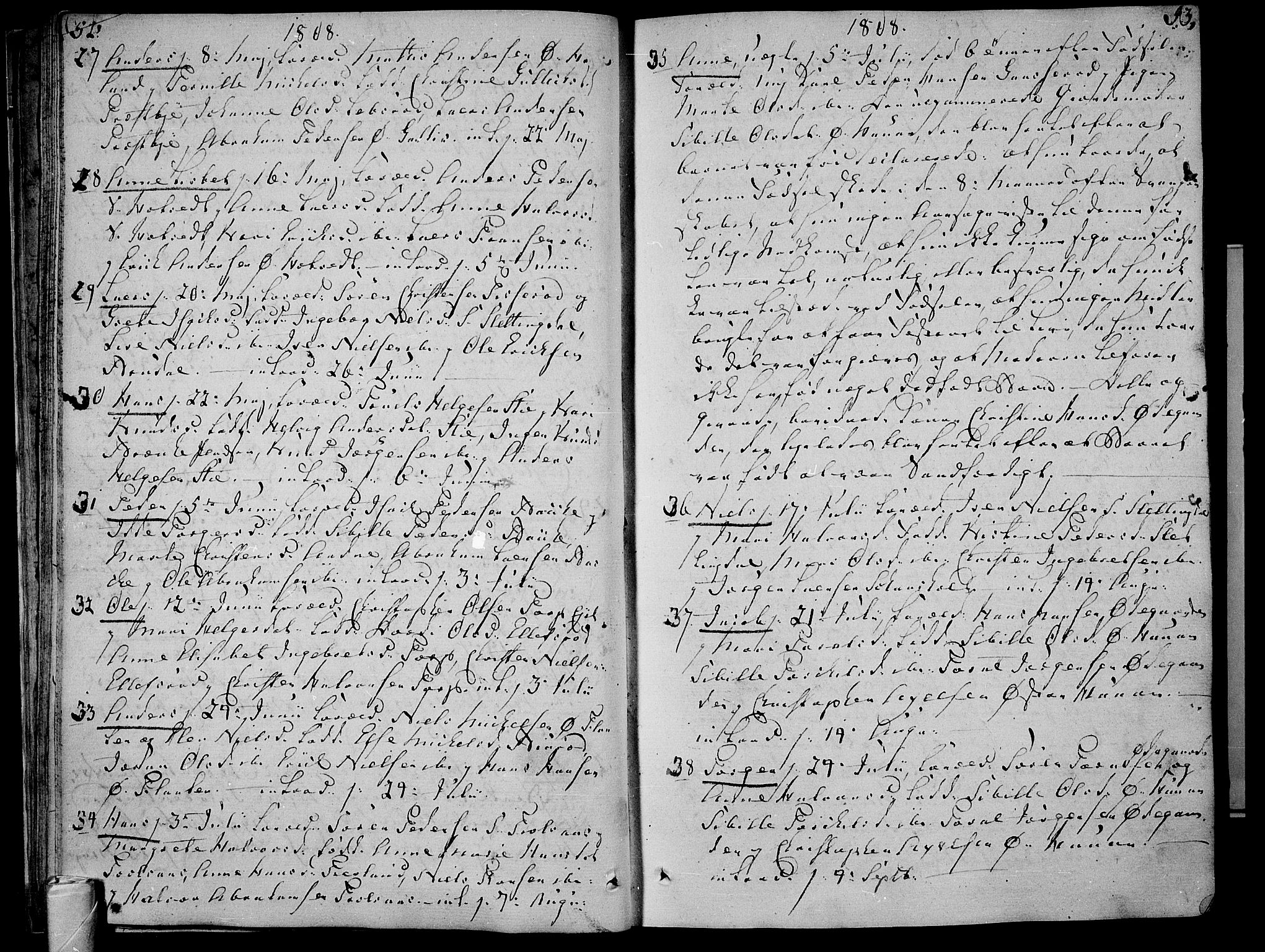 Andebu kirkebøker, AV/SAKO-A-336/F/Fa/L0003: Parish register (official) no. 3 /1, 1803-1828, p. 52-53