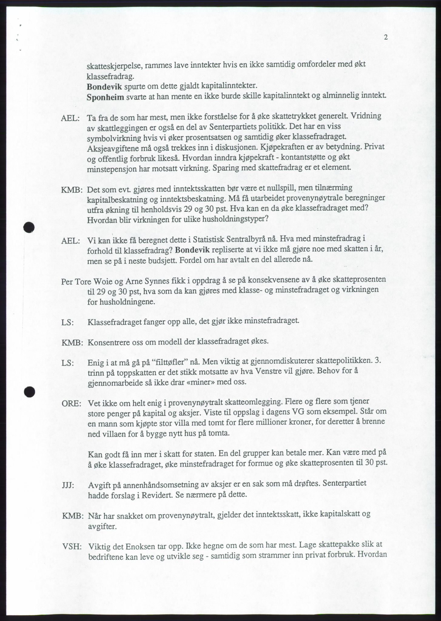 Forhandlingene mellom Kristelig Folkeparti, Senterpartiet og Venstre om dannelse av regjering, RA/PA-1073/A/L0001: Forhandlingsprotokoller, 1997, p. 34