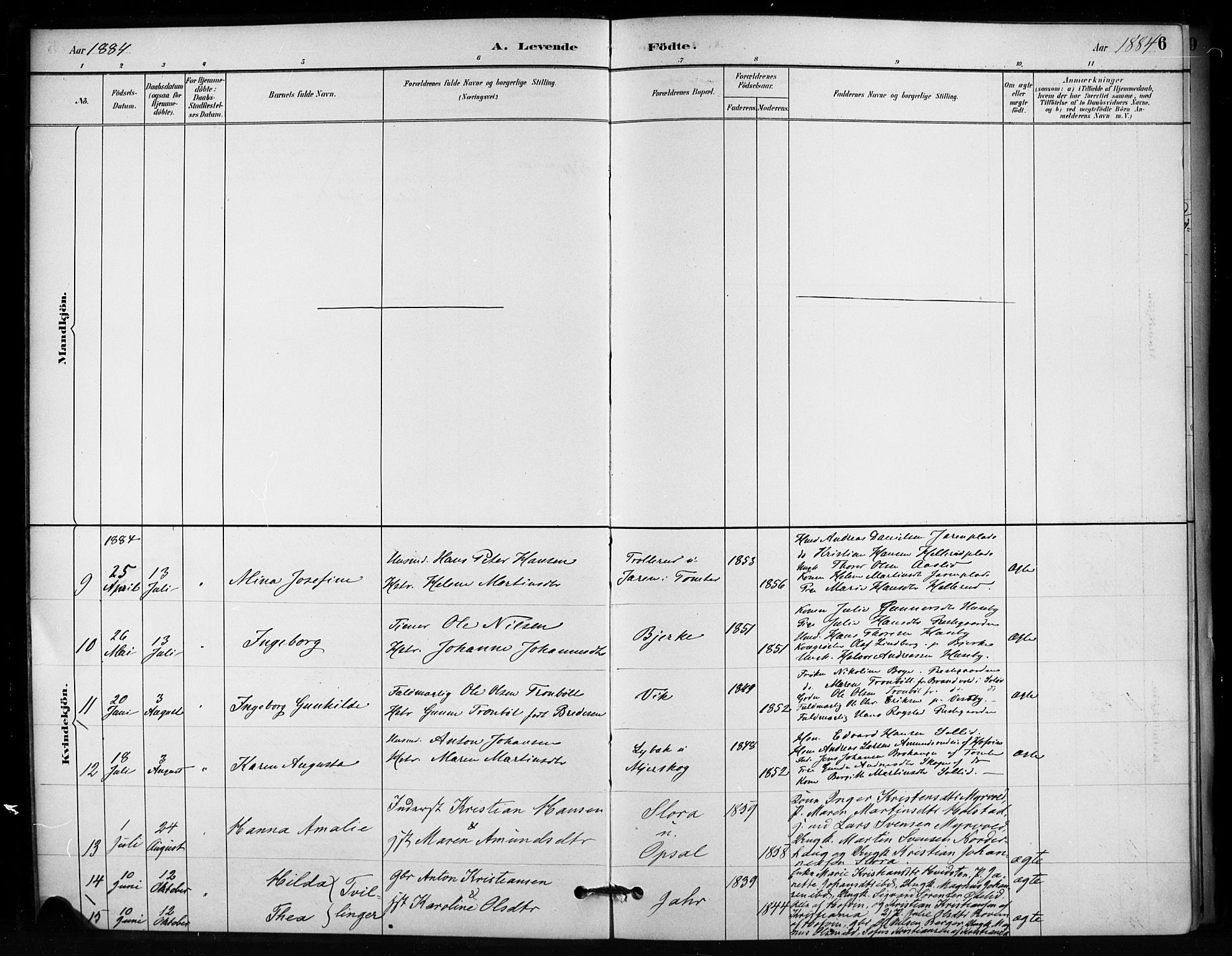 Enebakk prestekontor Kirkebøker, AV/SAO-A-10171c/F/Fb/L0001: Parish register (official) no. II 1, 1877-1902, p. 6