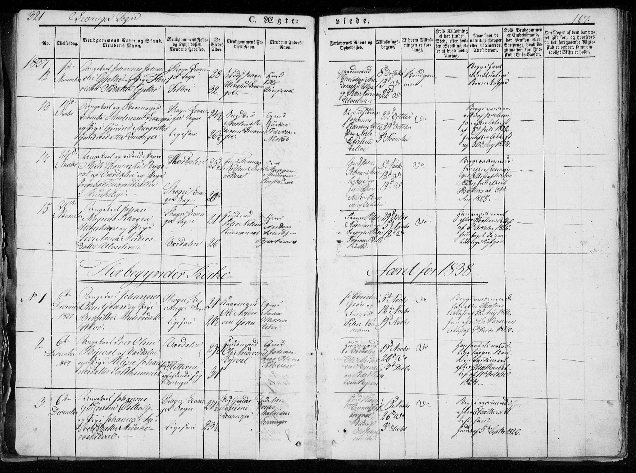 Ministerialprotokoller, klokkerbøker og fødselsregistre - Nord-Trøndelag, AV/SAT-A-1458/720/L0183: Parish register (official) no. 720A01, 1836-1855, p. 167