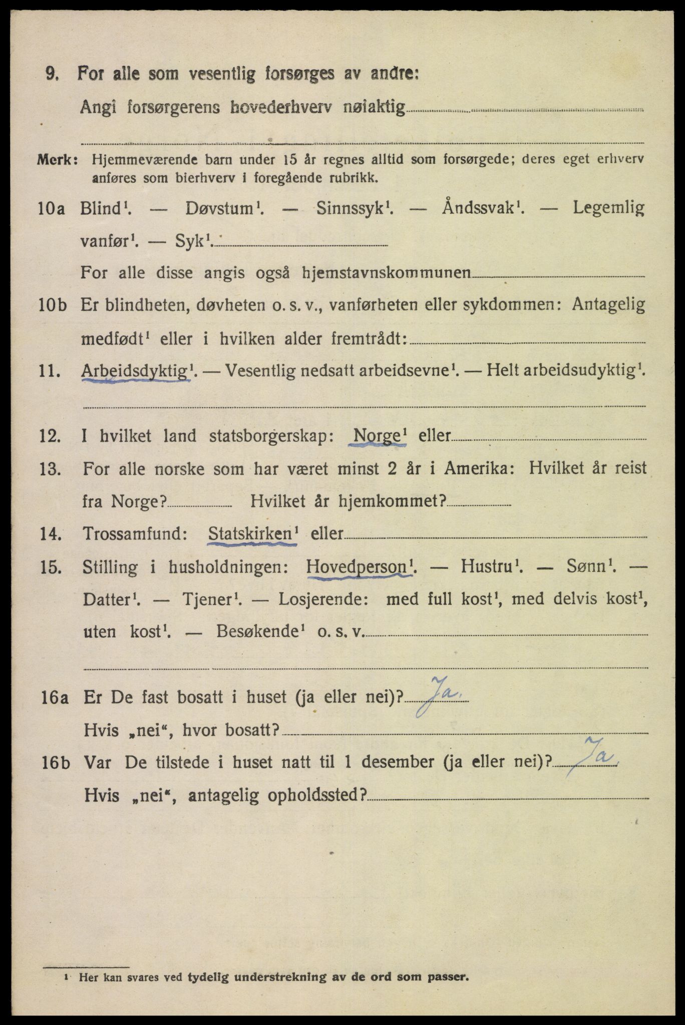 SAK, 1920 census for Spind, 1920, p. 1642