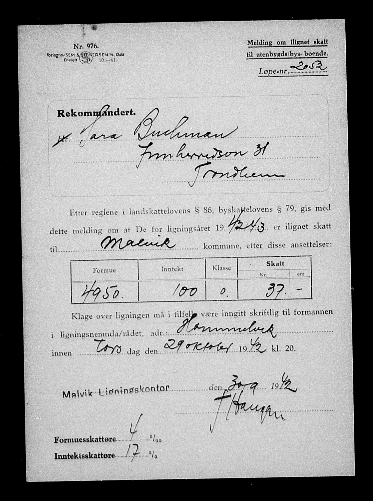 Justisdepartementet, Tilbakeføringskontoret for inndratte formuer, RA/S-1564/H/Hc/Hca/L0907: --, 1945-1947, p. 239