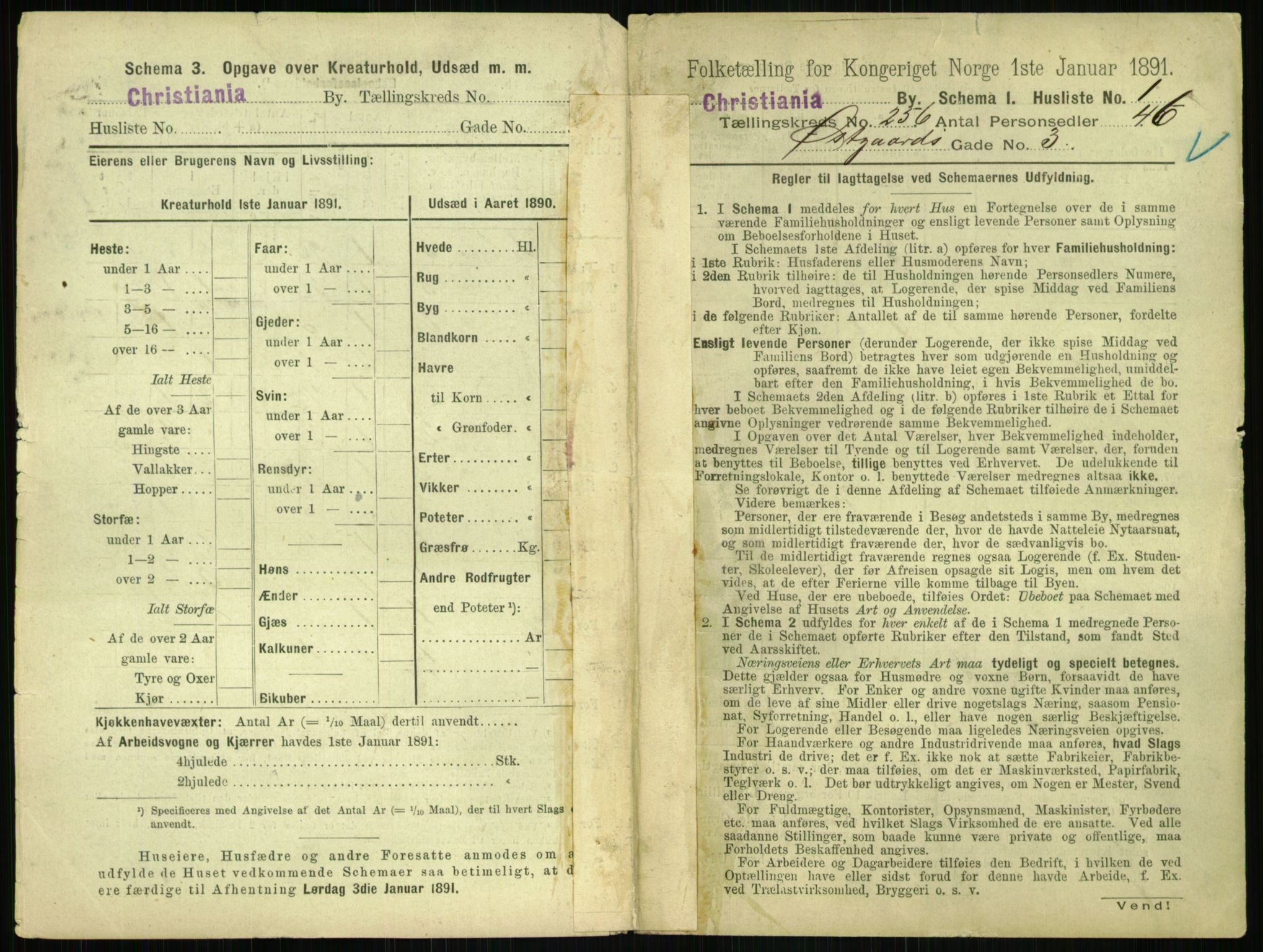 RA, 1891 census for 0301 Kristiania, 1891, p. 155588