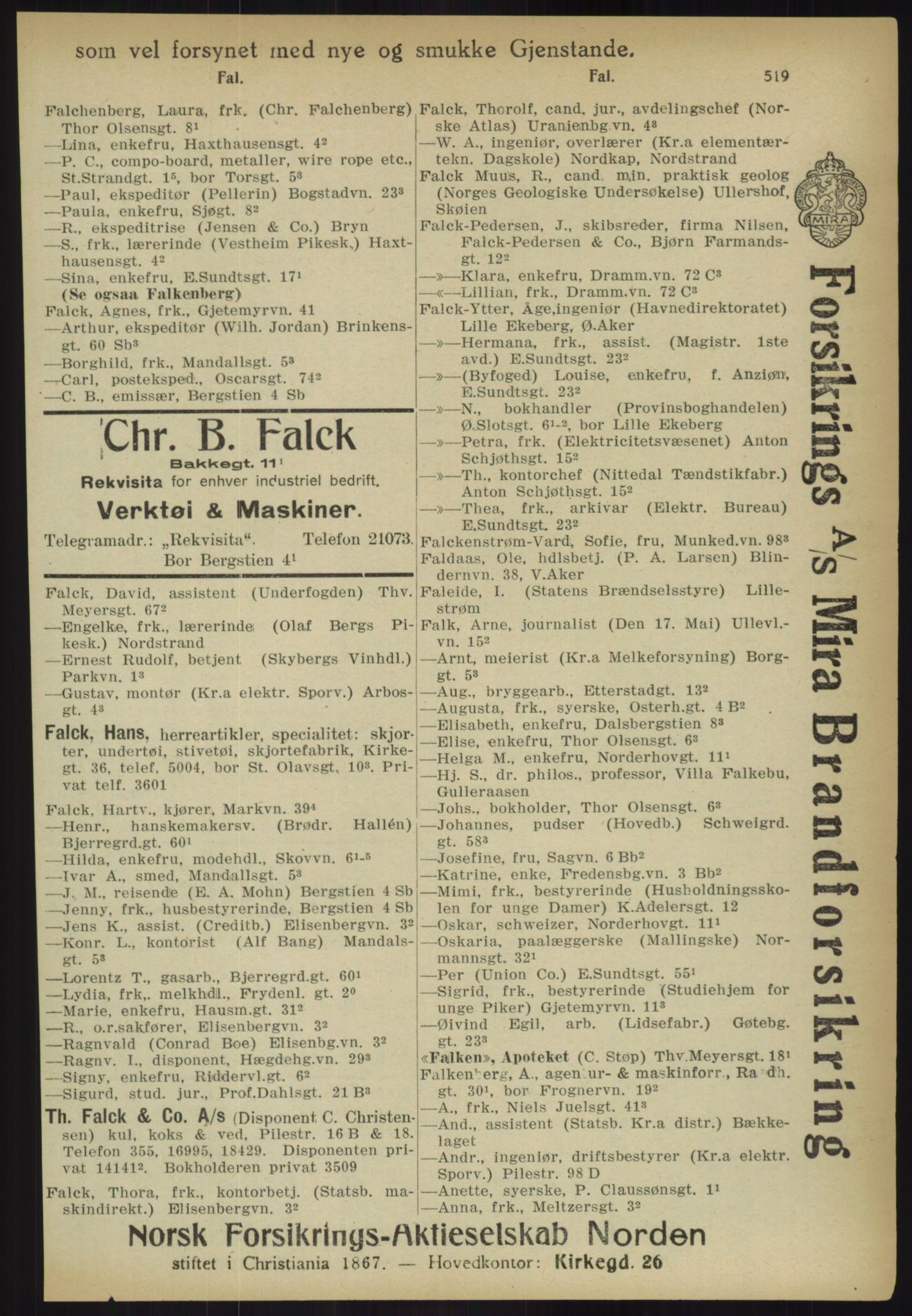 Kristiania/Oslo adressebok, PUBL/-, 1918, p. 544