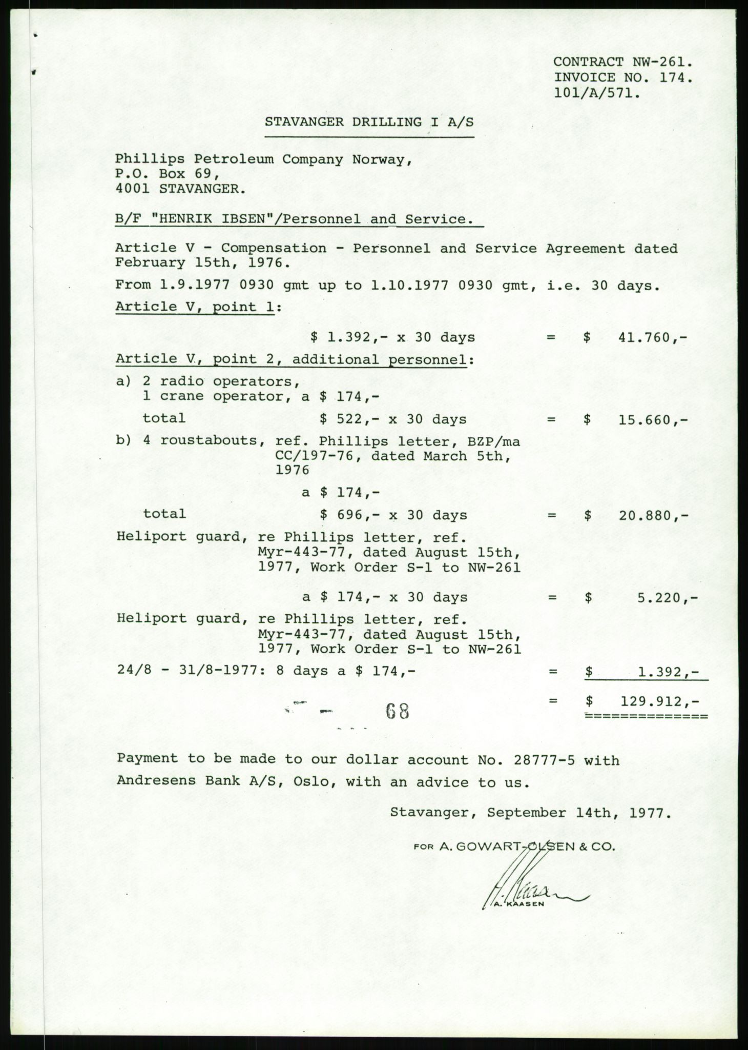 Pa 1503 - Stavanger Drilling AS, AV/SAST-A-101906/D/L0003: Korrespondanse og saksdokumenter, 1977-1982, p. 28