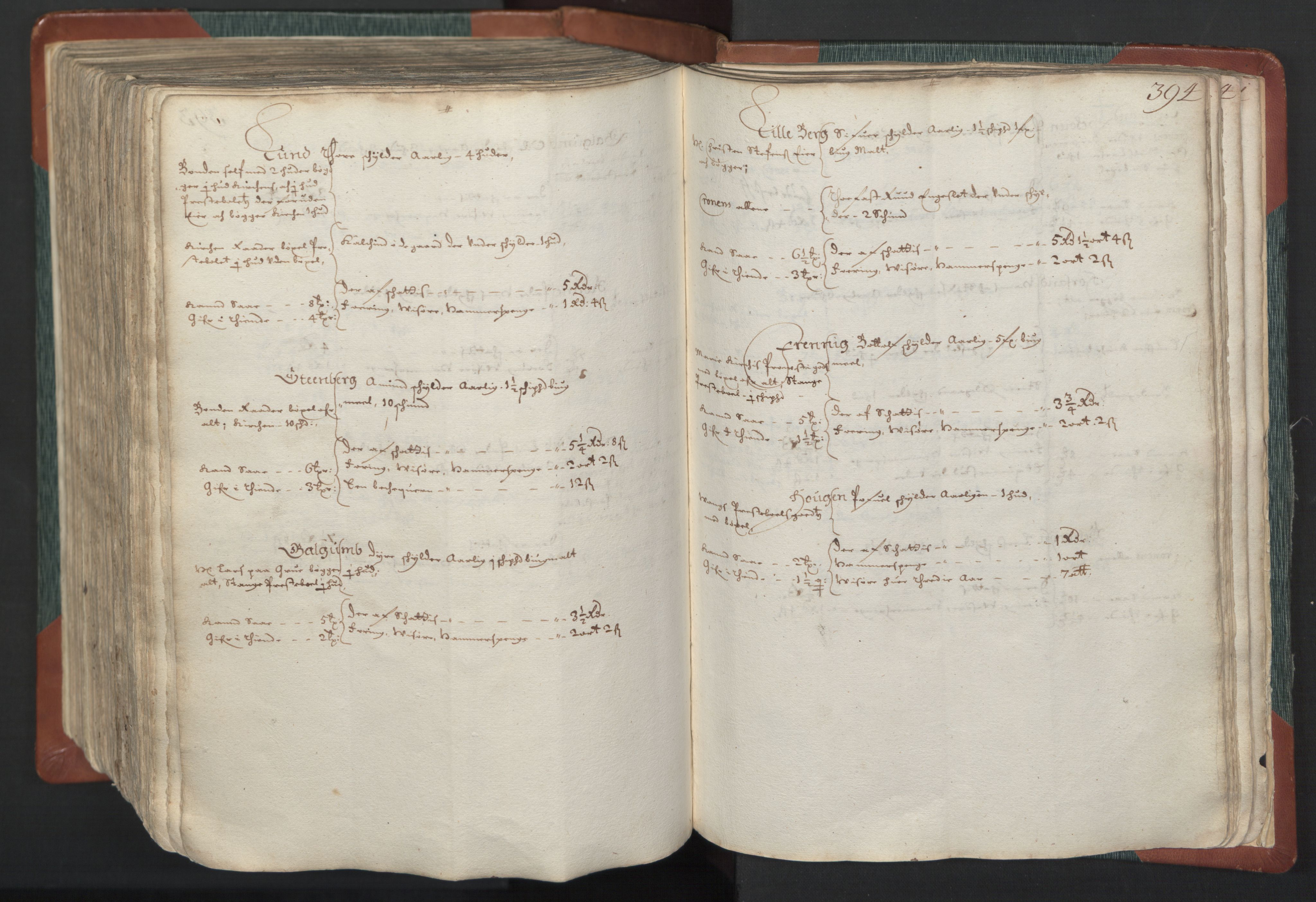 Rentekammeret inntil 1814, Realistisk ordnet avdeling, AV/RA-EA-4070/L/L0008: Oppland lagdømme. Alminnelig jordebok med skatteligning for Gudbrandsdalen og Hedemarken., 1661, p. 393b-394a