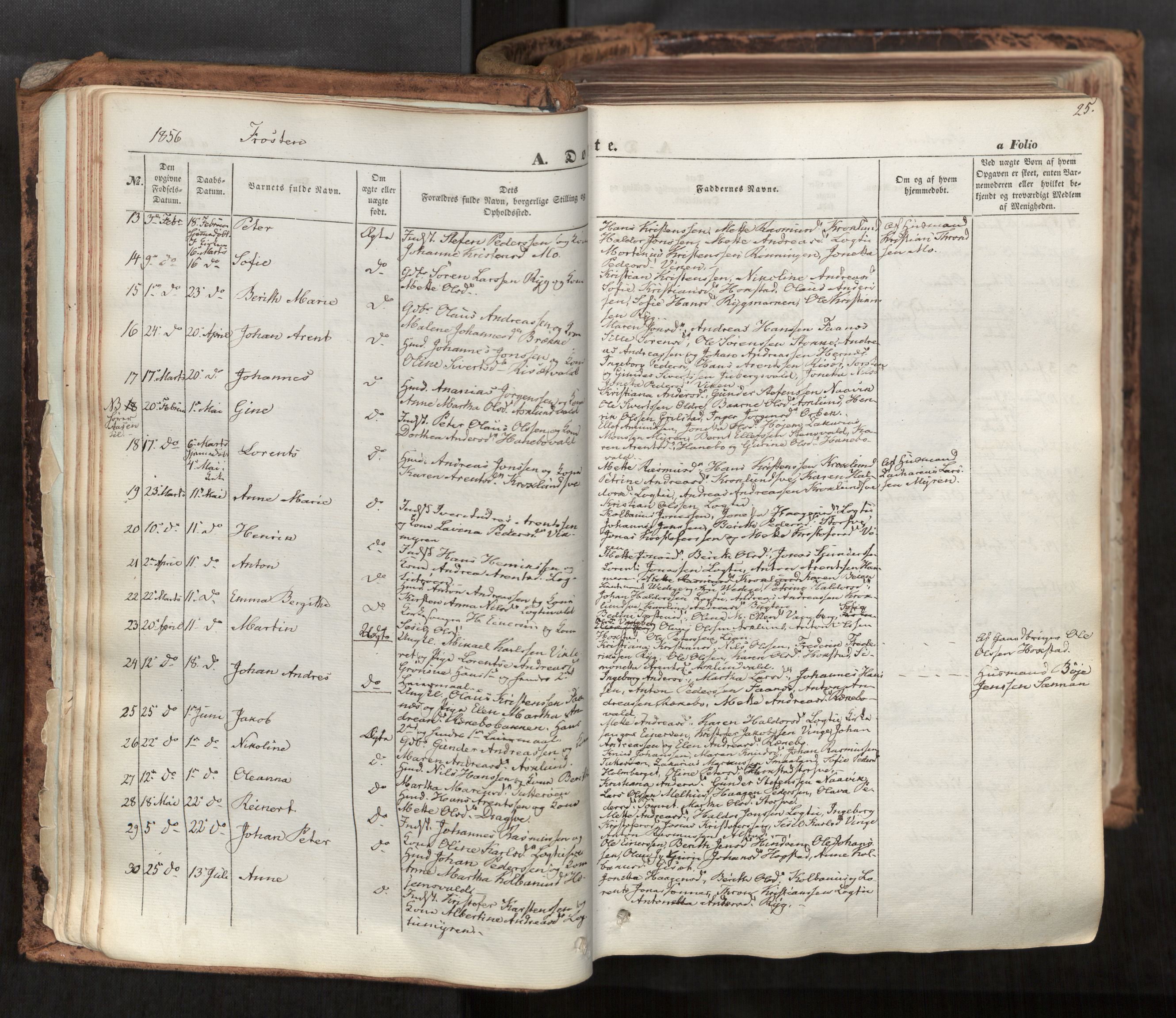 Ministerialprotokoller, klokkerbøker og fødselsregistre - Nord-Trøndelag, SAT/A-1458/713/L0116: Parish register (official) no. 713A07, 1850-1877, p. 25