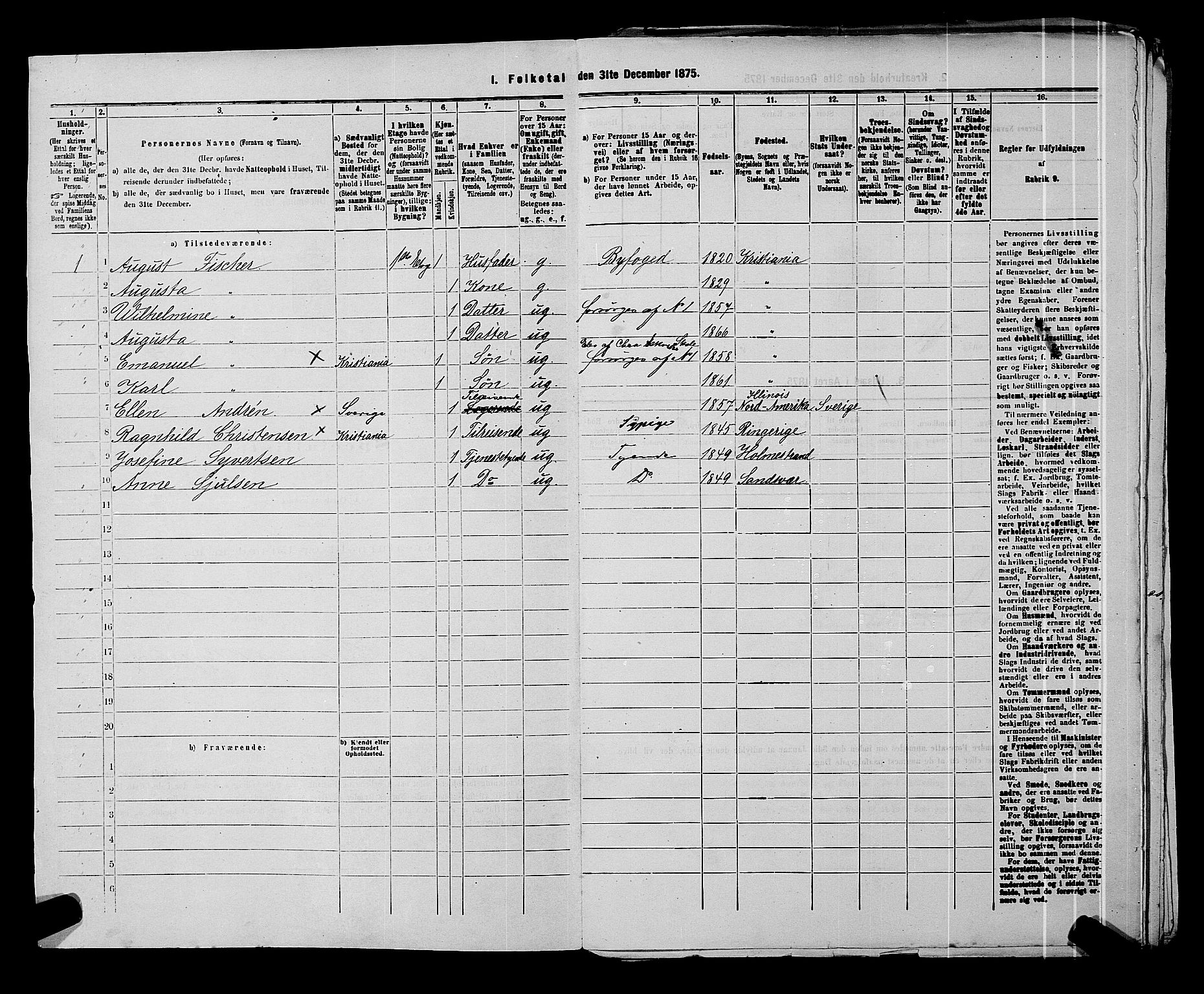 SAKO, 1875 census for 0602 Drammen, 1875, p. 385