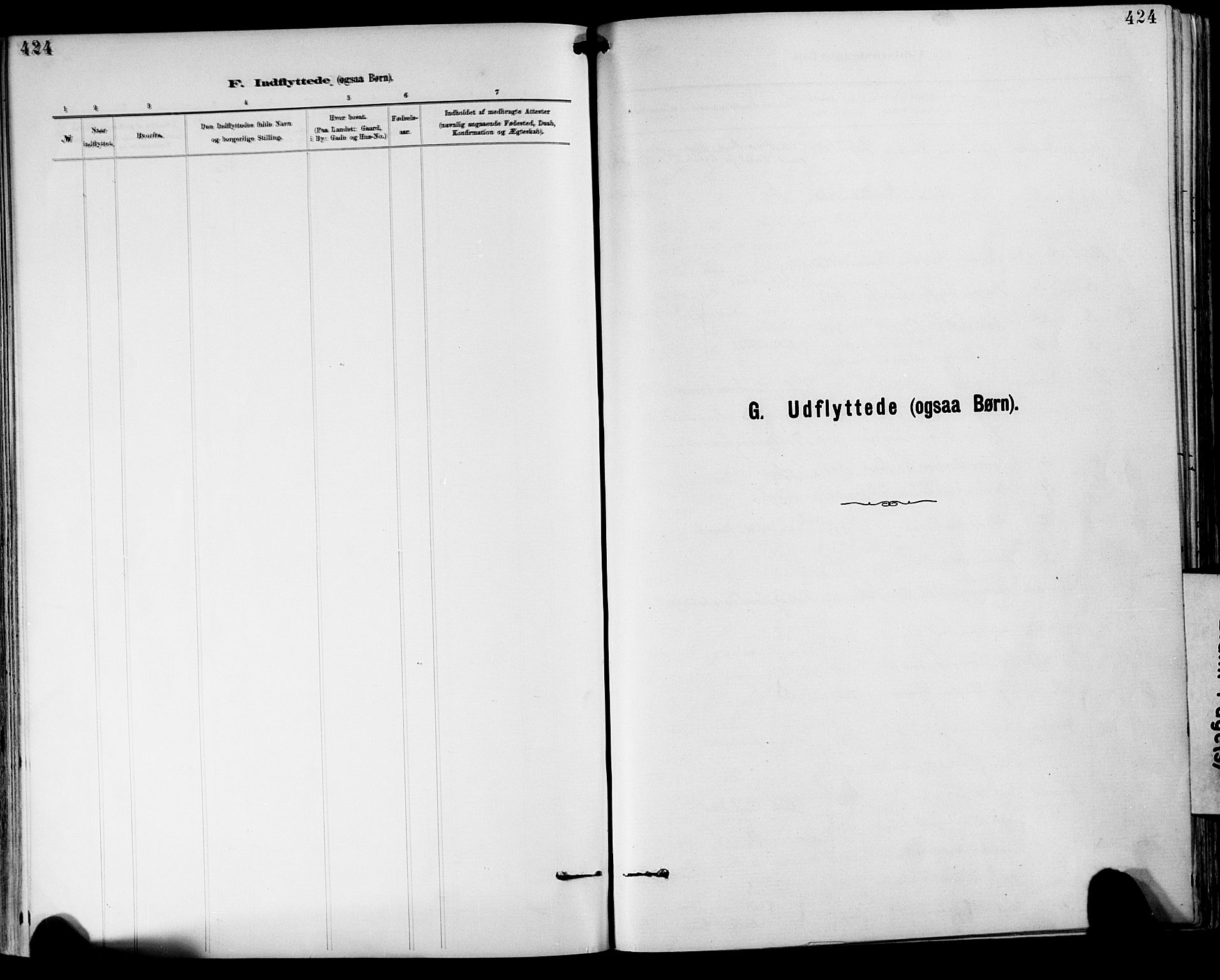 Lier kirkebøker, SAKO/A-230/F/Fa/L0015: Parish register (official) no. I 15, 1883-1894, p. 424