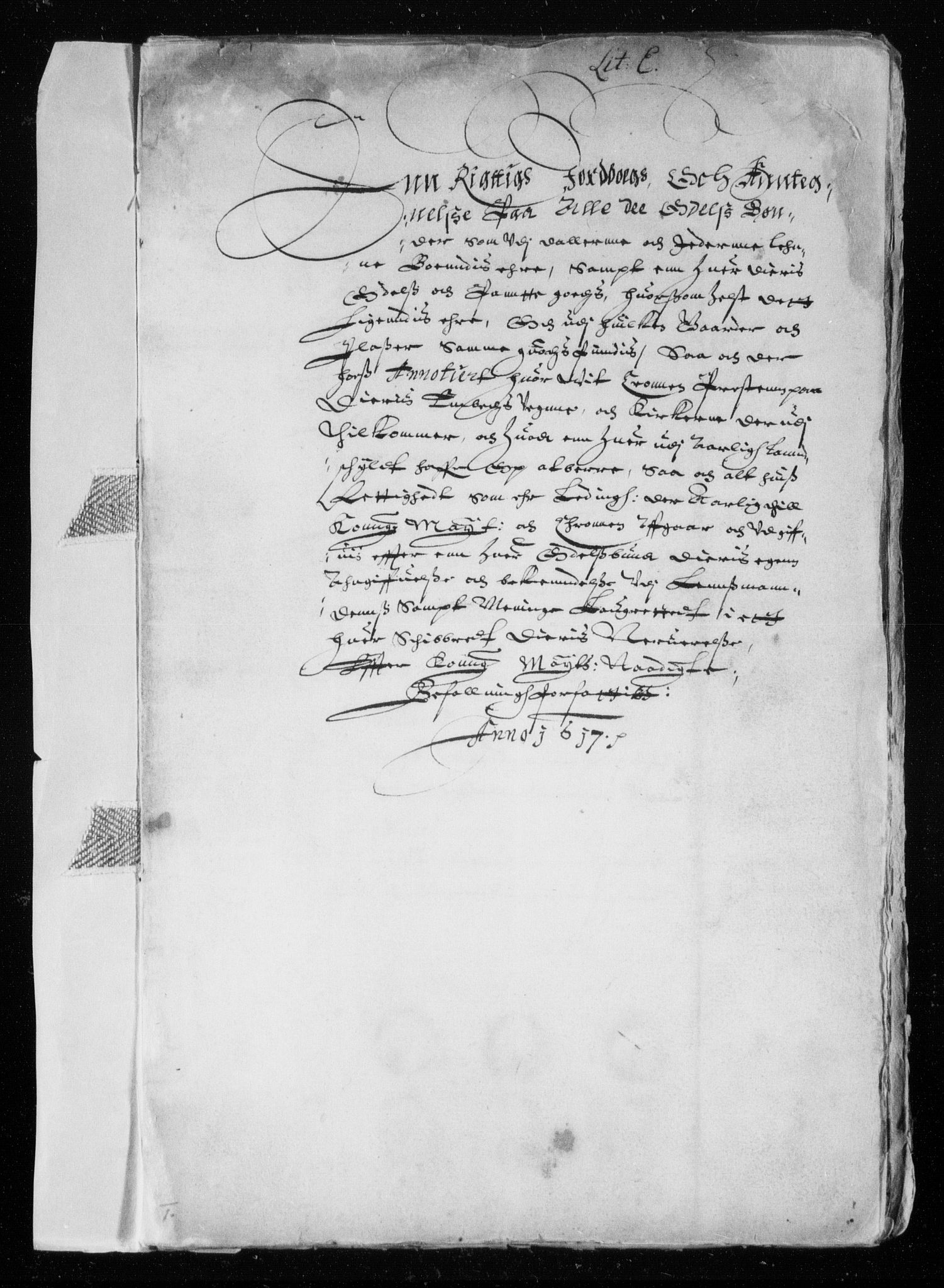 Danske Kanselli, Skapsaker, RA/EA-4061/F/L0026: Skap 9, pakke 133, litra A-E, 1615-1632, p. 149