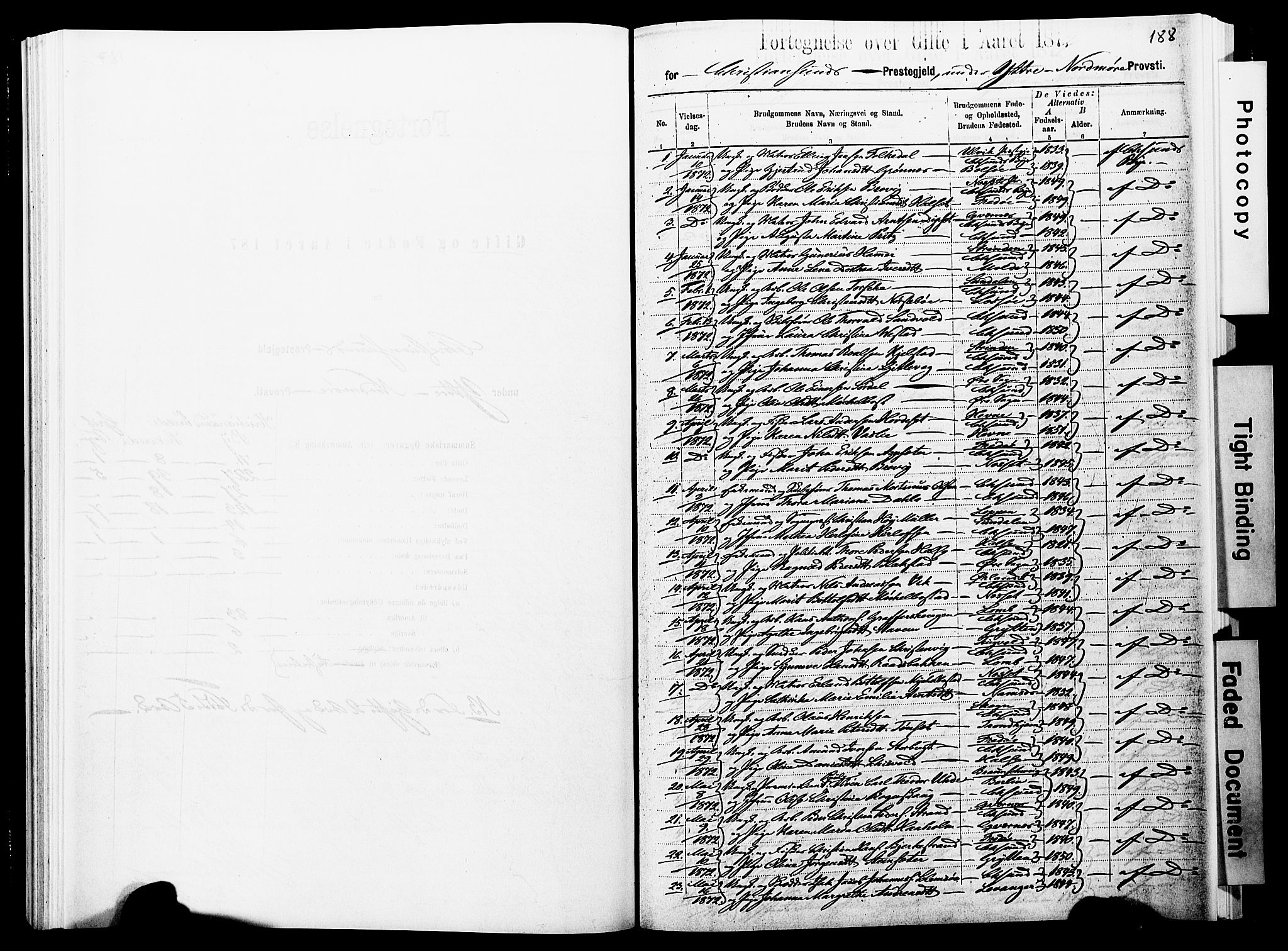 Ministerialprotokoller, klokkerbøker og fødselsregistre - Møre og Romsdal, AV/SAT-A-1454/572/L0857: Parish register (official) no. 572D01, 1866-1872, p. 188