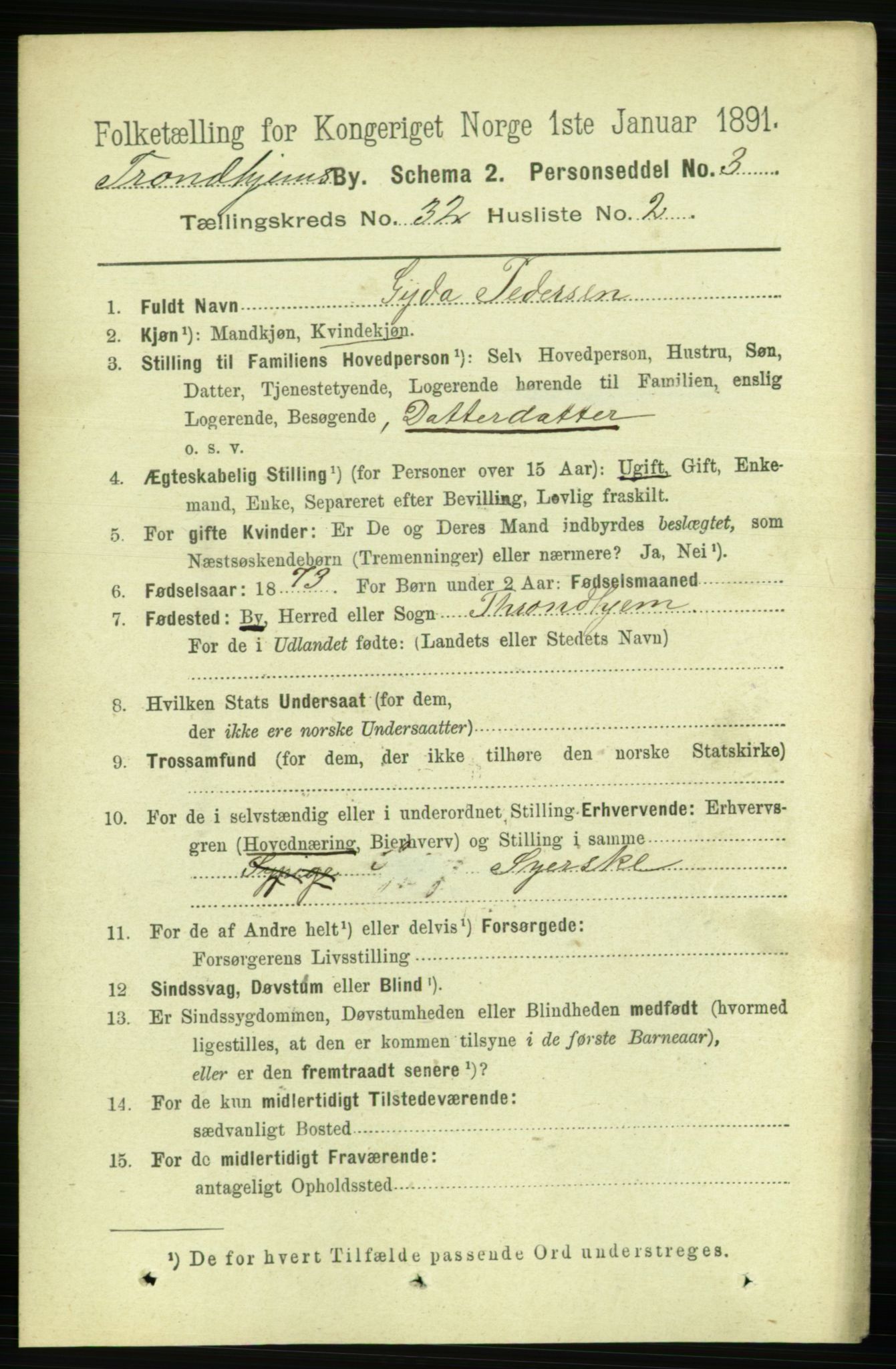 RA, 1891 census for 1601 Trondheim, 1891, p. 23947