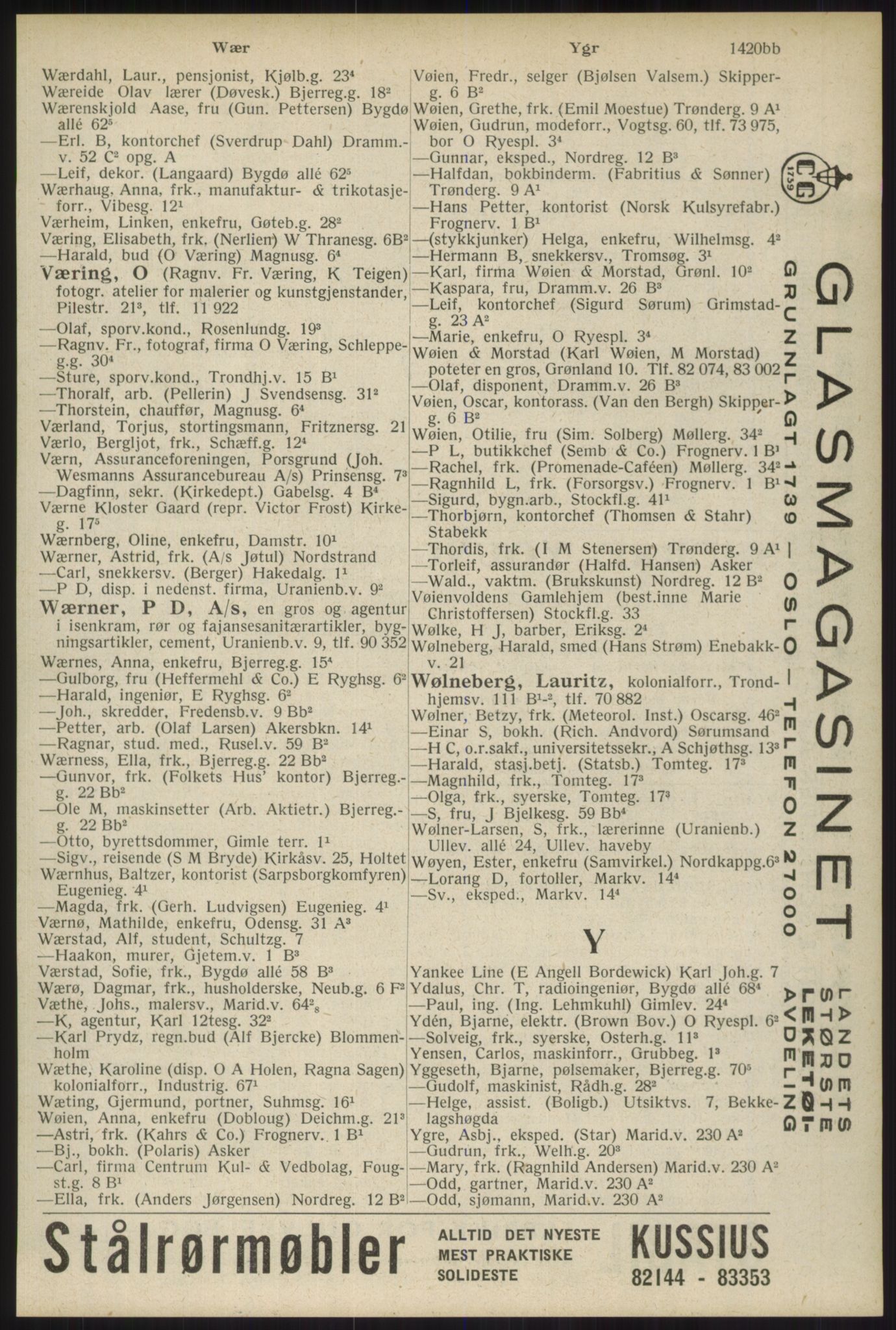 Kristiania/Oslo adressebok, PUBL/-, 1934, p. 1420