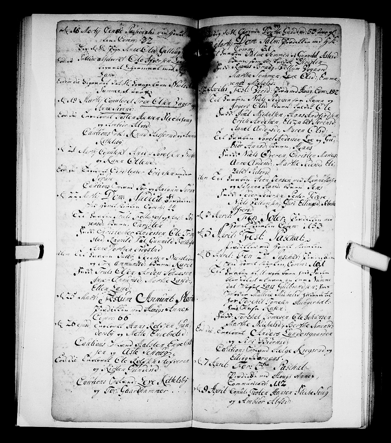 Norderhov kirkebøker, AV/SAKO-A-237/F/Fa/L0002b: Parish register (official) no. 2B, 1726-1739, p. 442-443