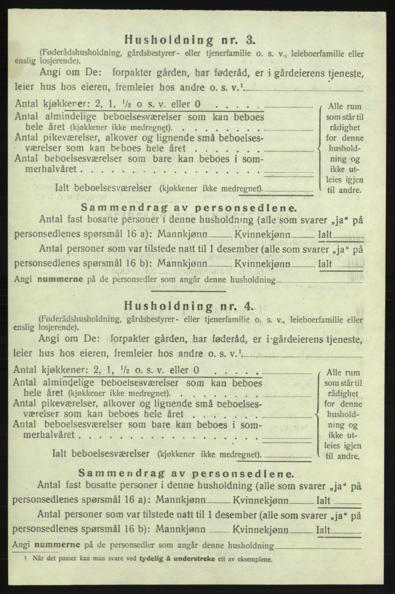 SAB, 1920 census for Skånevik, 1920, p. 1310