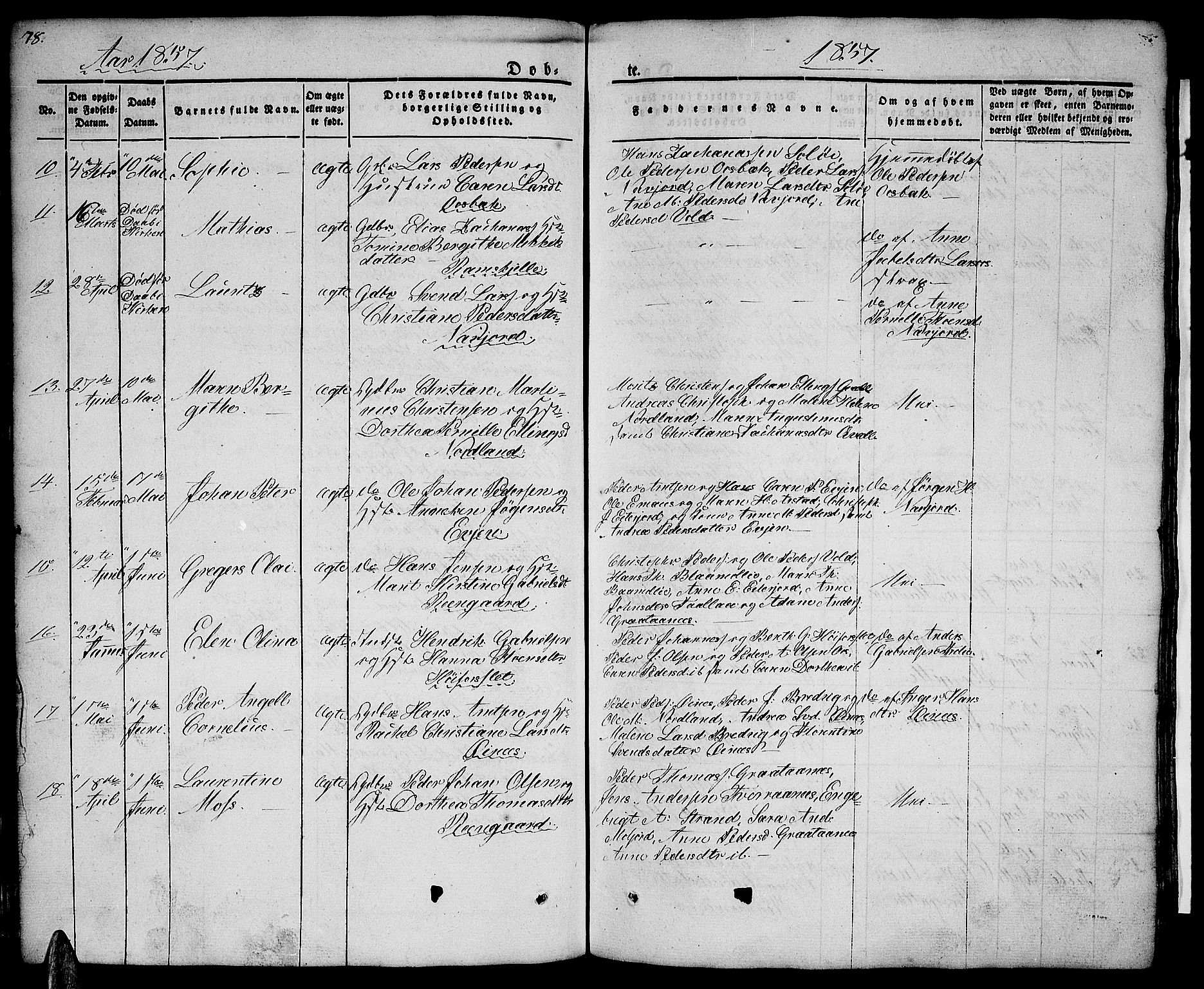 Ministerialprotokoller, klokkerbøker og fødselsregistre - Nordland, AV/SAT-A-1459/846/L0652: Parish register (copy) no. 846C02, 1841-1871, p. 78