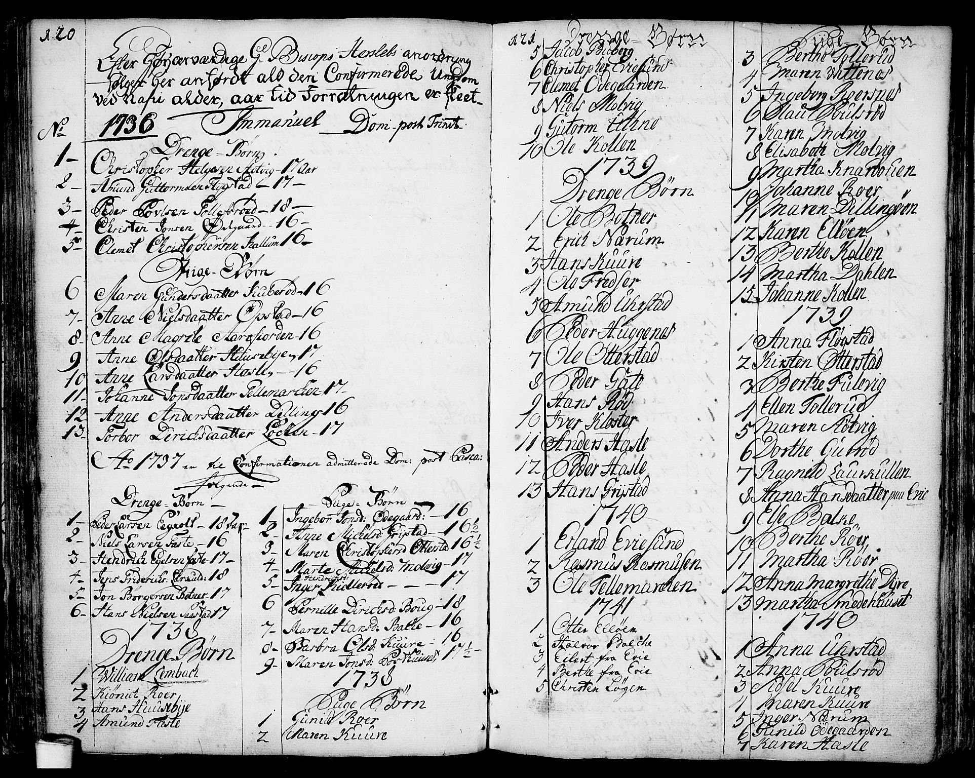 Rygge prestekontor Kirkebøker, SAO/A-10084b/F/Fa/L0001: Parish register (official) no. 1, 1725-1771, p. 120-121