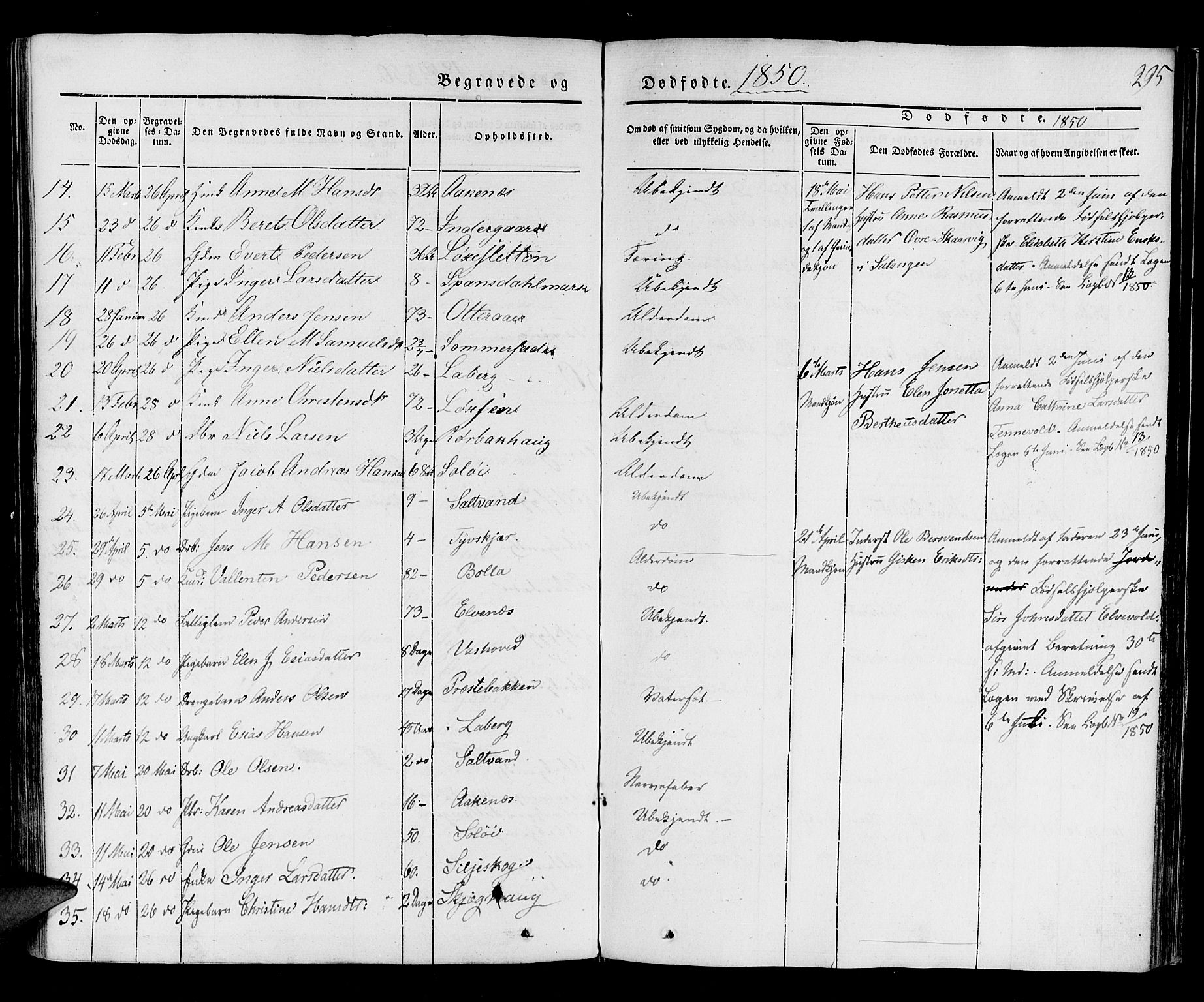 Ibestad sokneprestembete, AV/SATØ-S-0077/H/Ha/Haa/L0006kirke: Parish register (official) no. 6, 1837-1850, p. 295