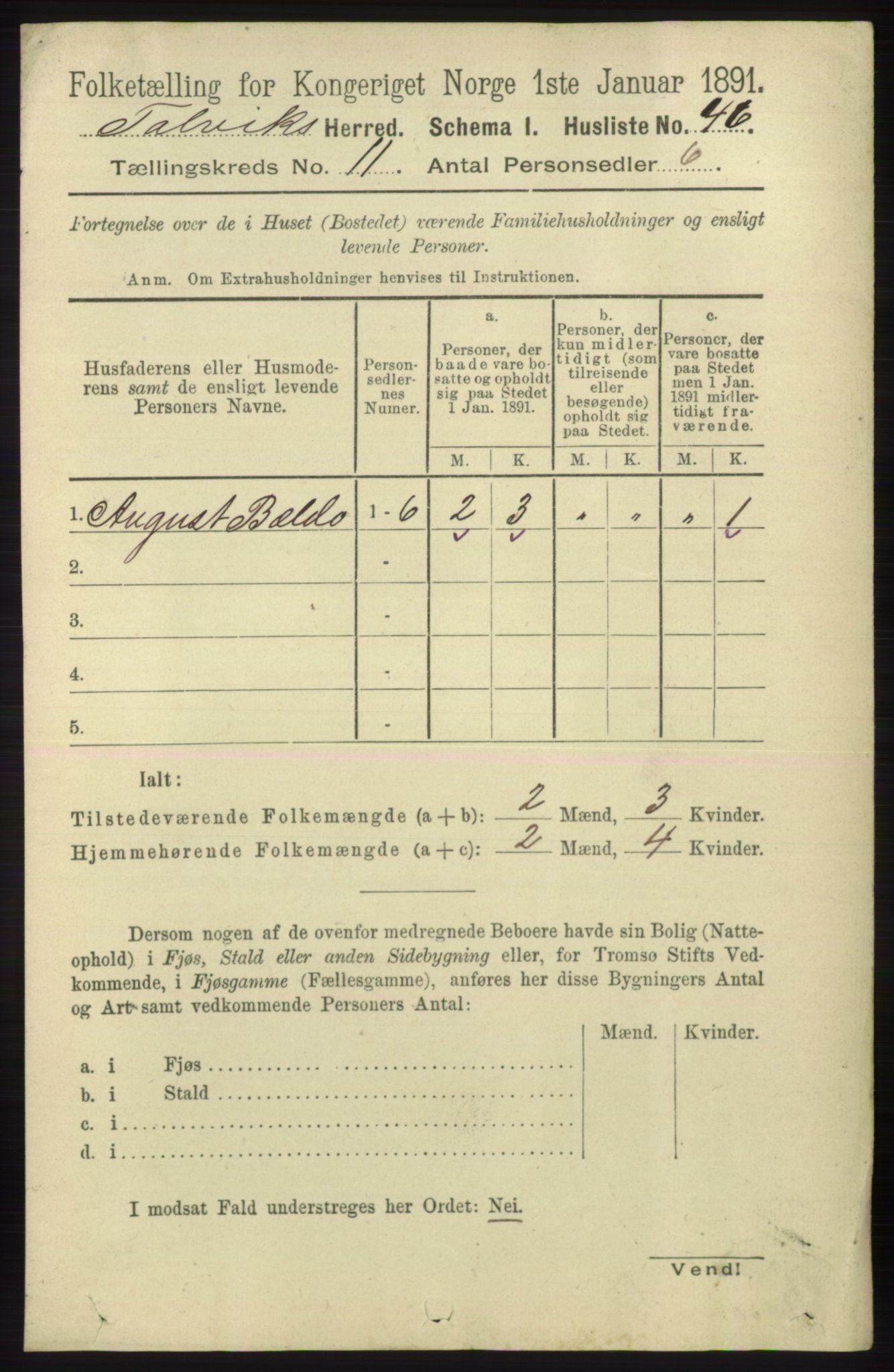 RA, 1891 census for 2013 Talvik, 1891, p. 2693