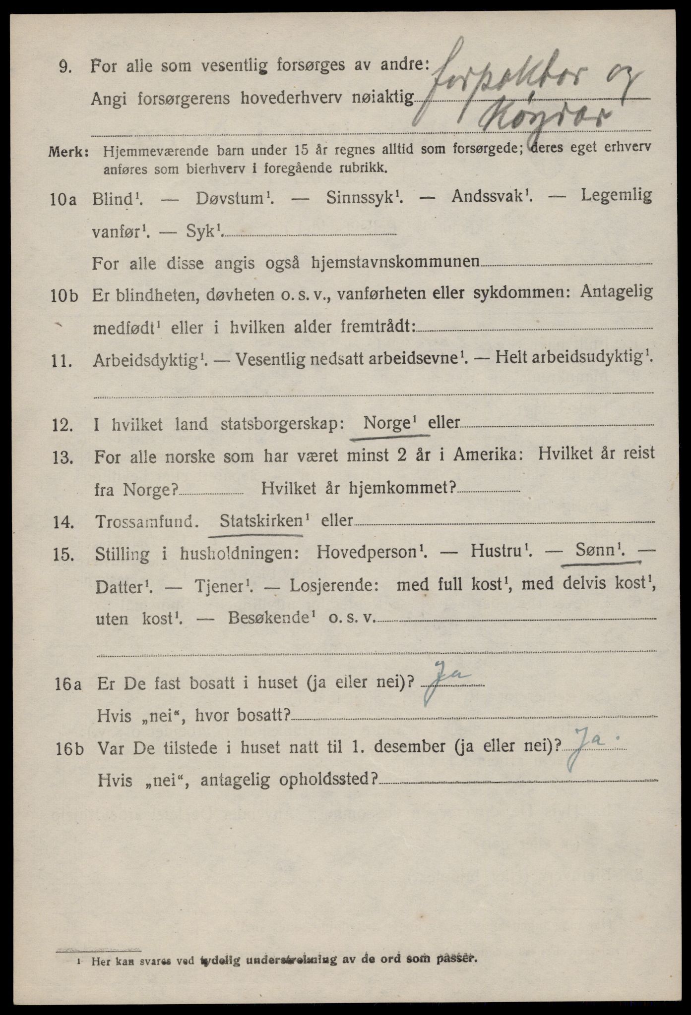 SAKO, 1920 census for Vinje, 1920, p. 1630