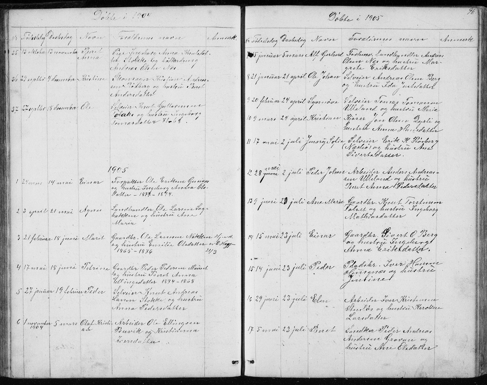 Ministerialprotokoller, klokkerbøker og fødselsregistre - Møre og Romsdal, SAT/A-1454/557/L0684: Parish register (copy) no. 557C02, 1863-1944, p. 96