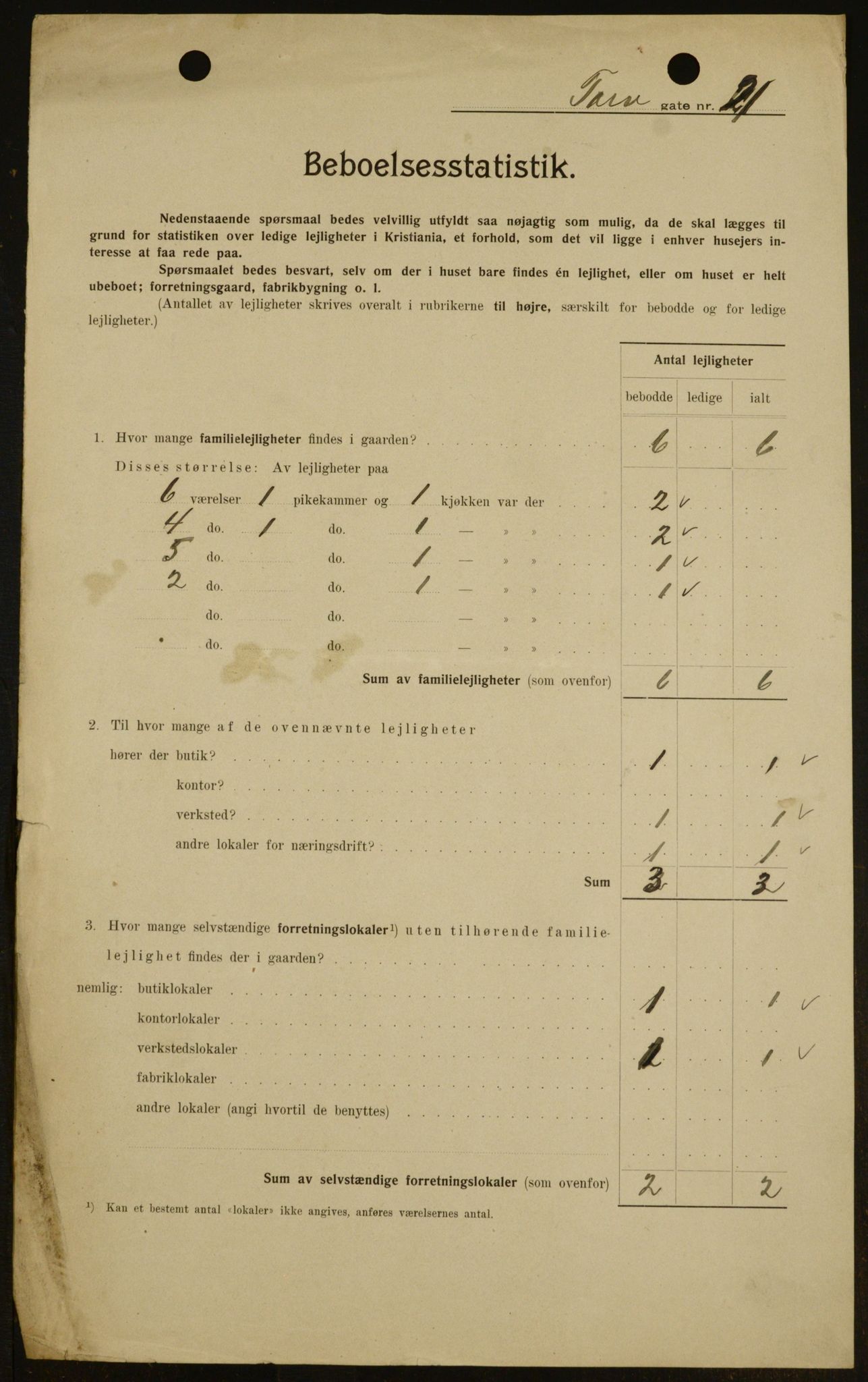 OBA, Municipal Census 1909 for Kristiania, 1909, p. 103483