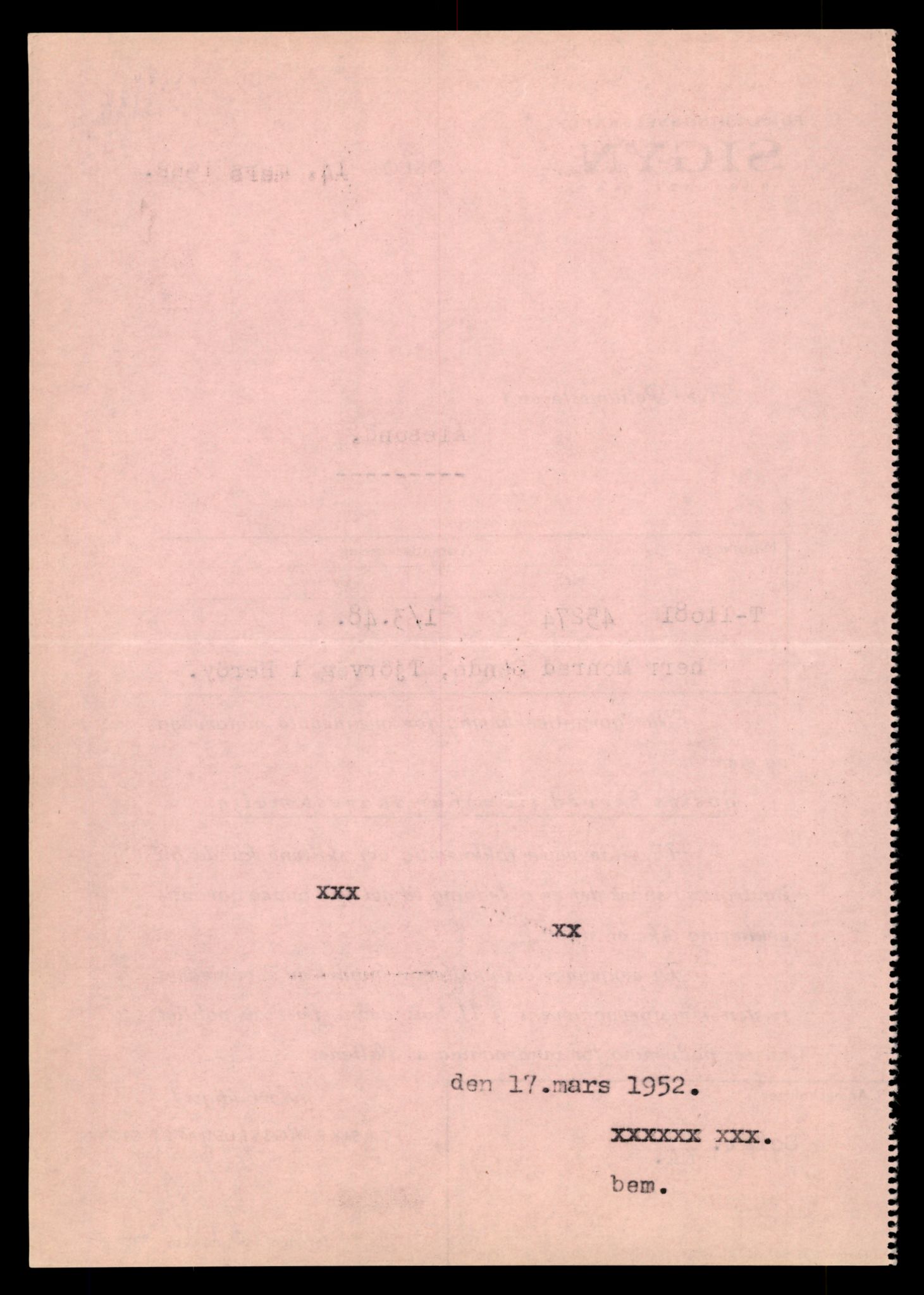 Møre og Romsdal vegkontor - Ålesund trafikkstasjon, AV/SAT-A-4099/F/Fe/L0026: Registreringskort for kjøretøy T 11046 - T 11160, 1927-1998, p. 1078