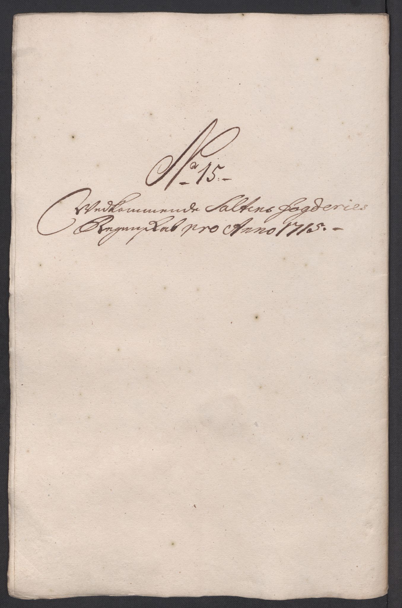 Rentekammeret inntil 1814, Reviderte regnskaper, Fogderegnskap, AV/RA-EA-4092/R66/L4585: Fogderegnskap Salten, 1715, p. 199