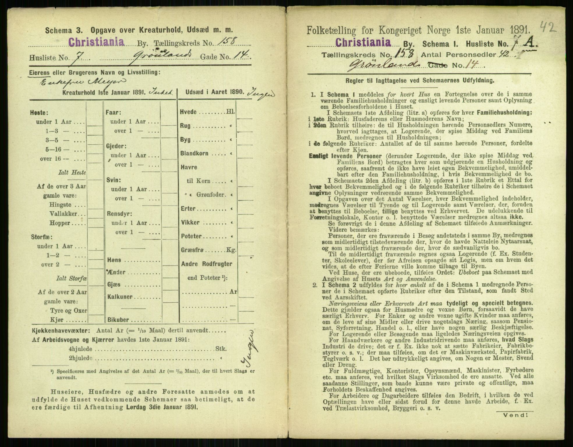 RA, 1891 census for 0301 Kristiania, 1891, p. 89643