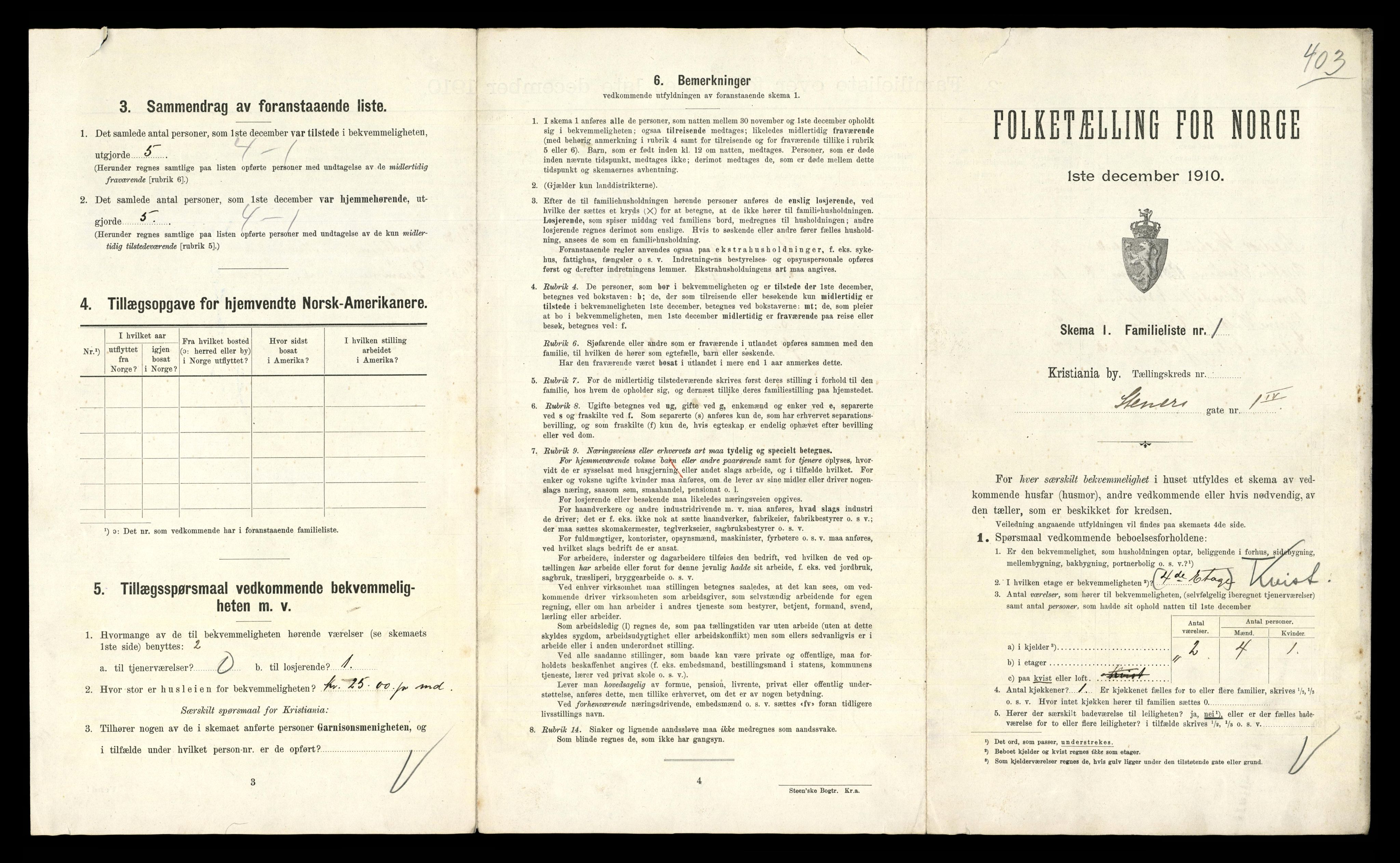 RA, 1910 census for Kristiania, 1910, p. 97556