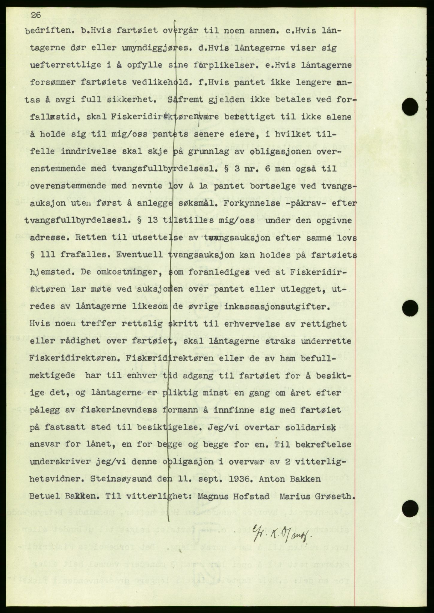 Nordmøre sorenskriveri, AV/SAT-A-4132/1/2/2Ca/L0090: Mortgage book no. B80, 1936-1937, Diary no: : 2038/1936