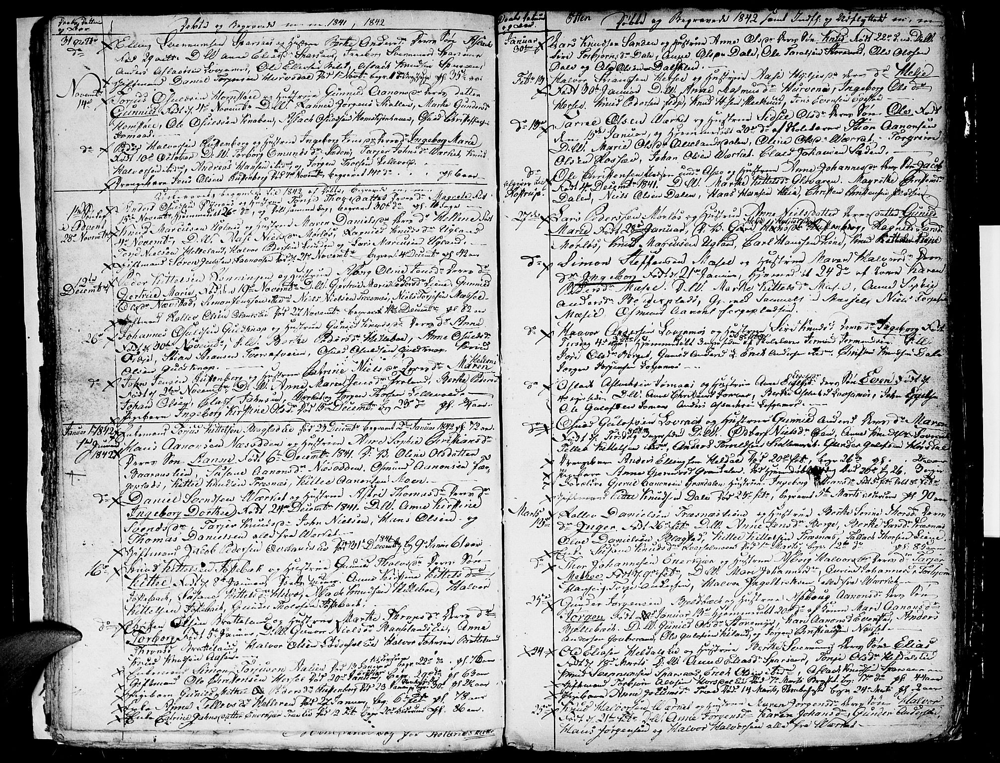Froland sokneprestkontor, SAK/1111-0013/F/Fb/L0007: Parish register (copy) no. B 7, 1834-1848