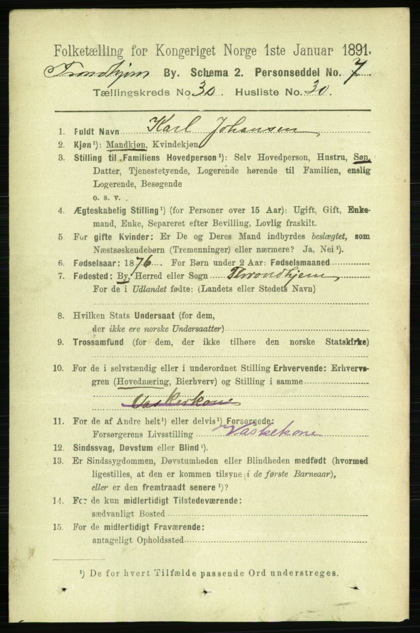 RA, 1891 census for 1601 Trondheim, 1891, p. 22767