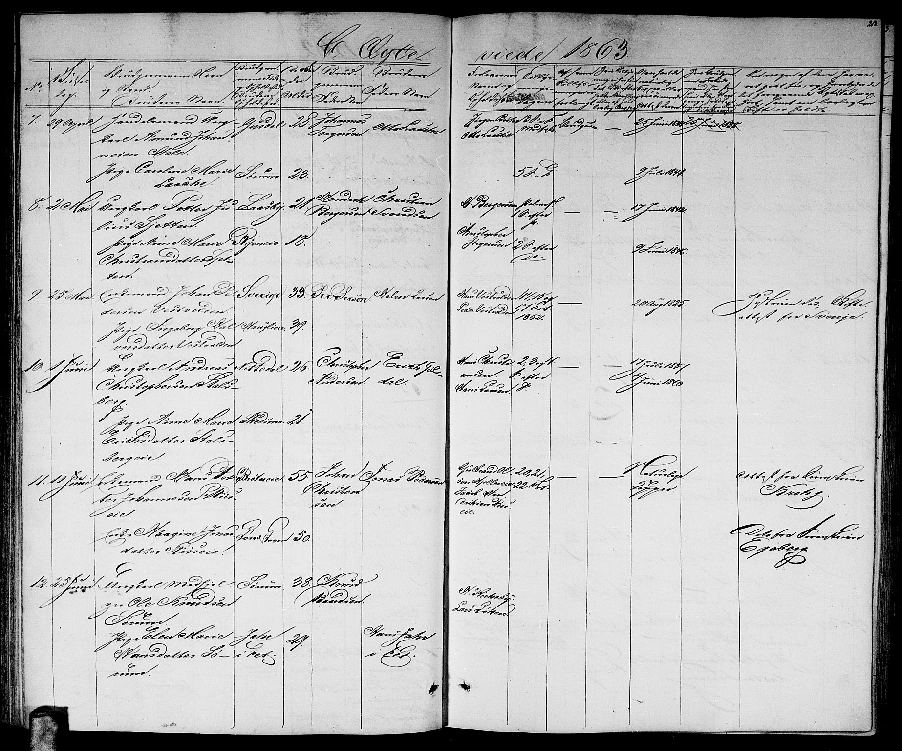 Skedsmo prestekontor Kirkebøker, SAO/A-10033a/G/Ga/L0002: Parish register (copy) no. I 2, 1855-1872, p. 213