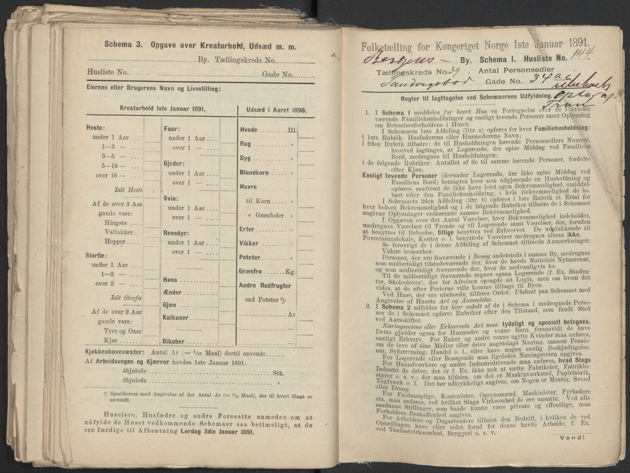 RA, 1891 Census for 1301 Bergen, 1891, p. 6731